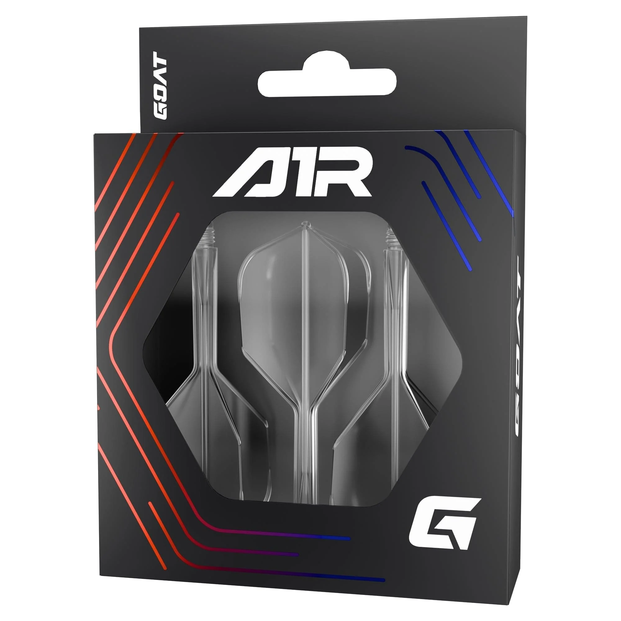 Goat A1R Dart Flights - Moulded Flight & Shaft System - Standard No6 - Clear - Image 3