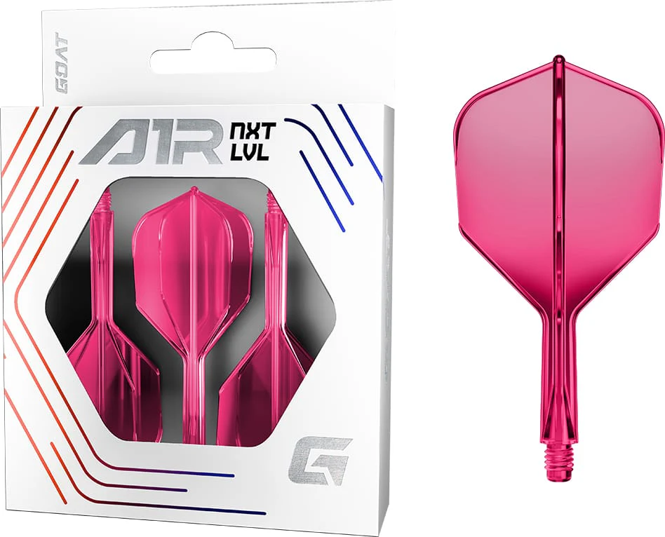 Goat A1R Dart Flights - Moulded Flight & Shaft System - Standard No6 - Pink - Image 2