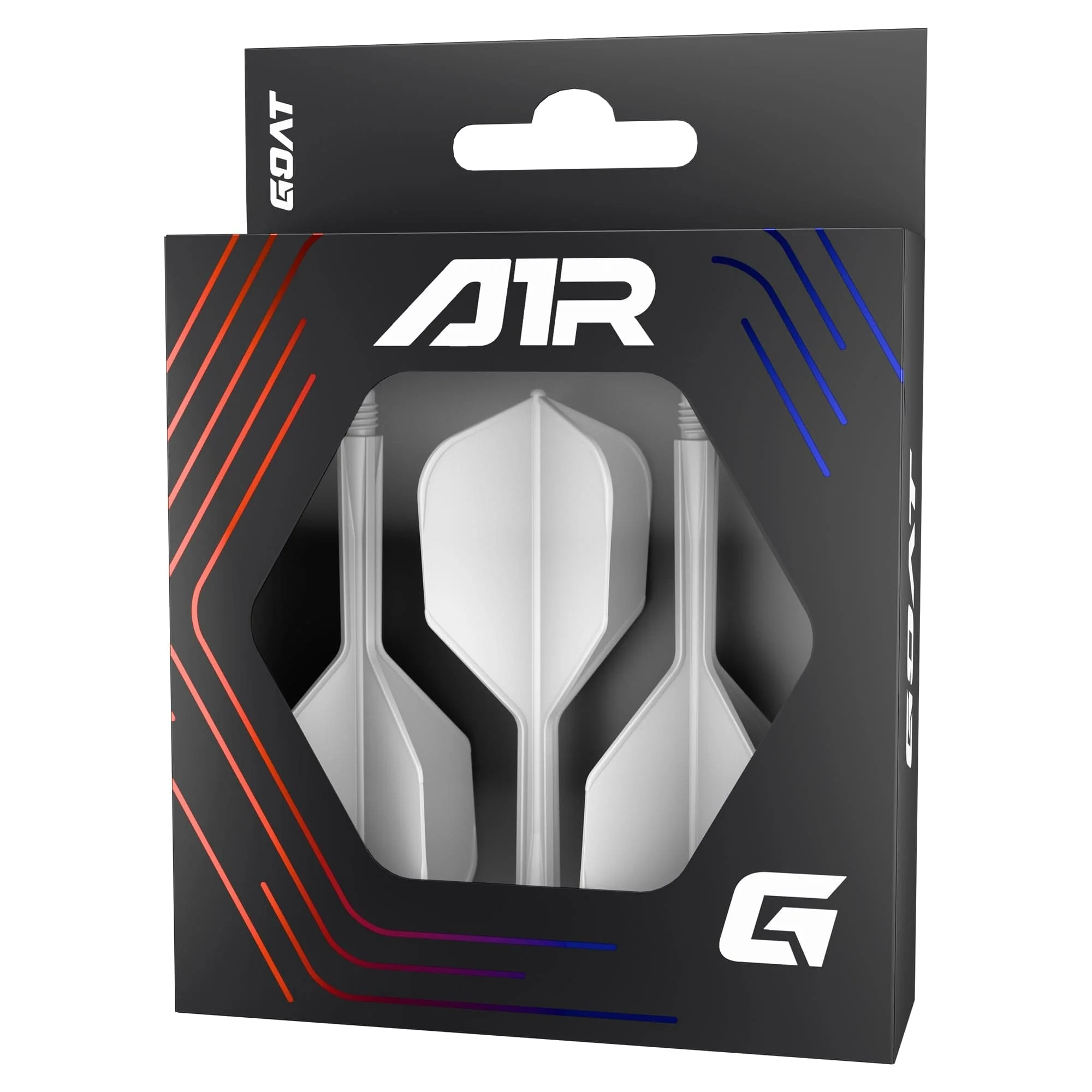Goat A1R Dart Flights - Moulded Flight & Shaft System - Standard No6 - White - Image 3