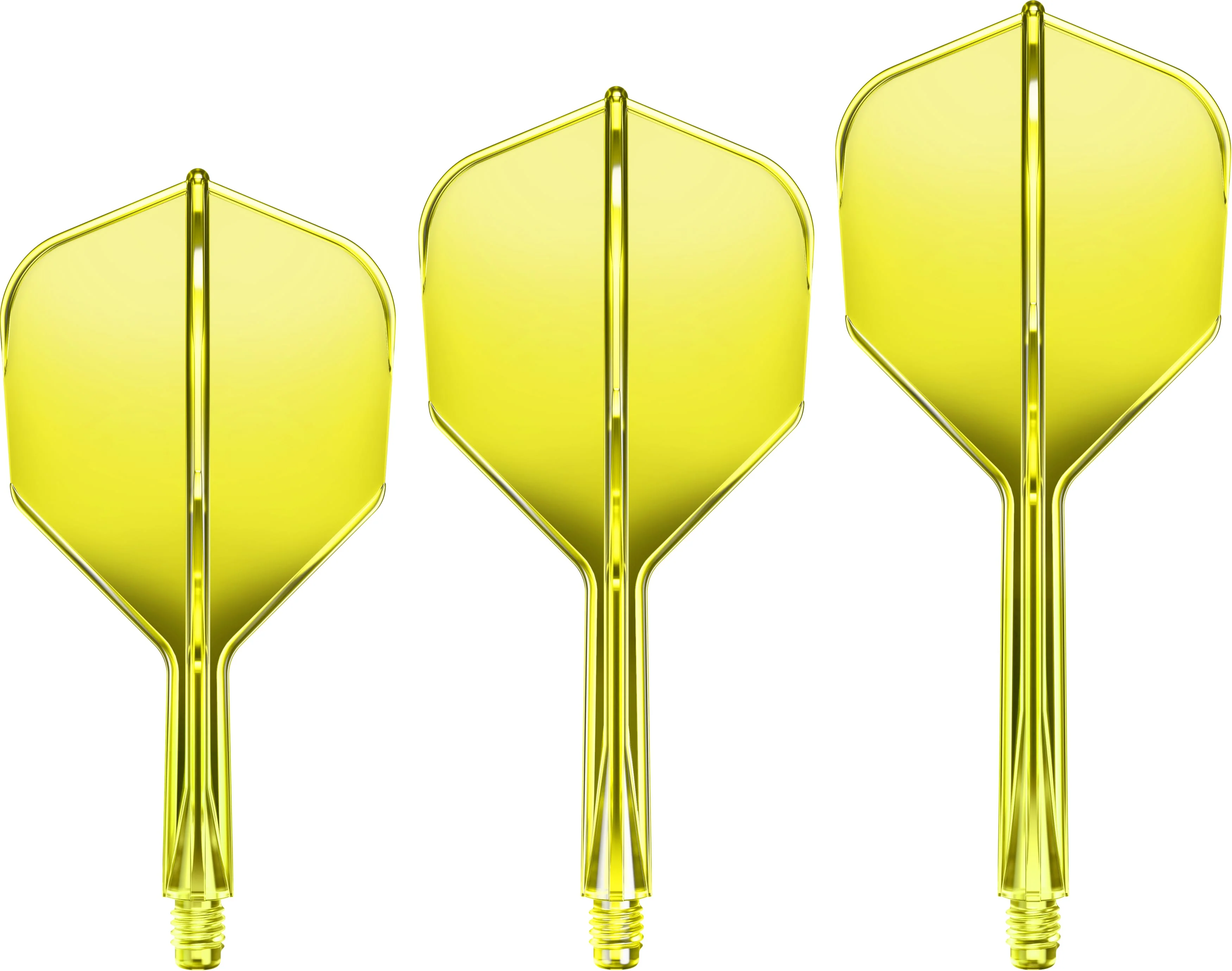 Goat A1R Dart Flights - Moulded Flight & Shaft System - Standard No6 - Yellow