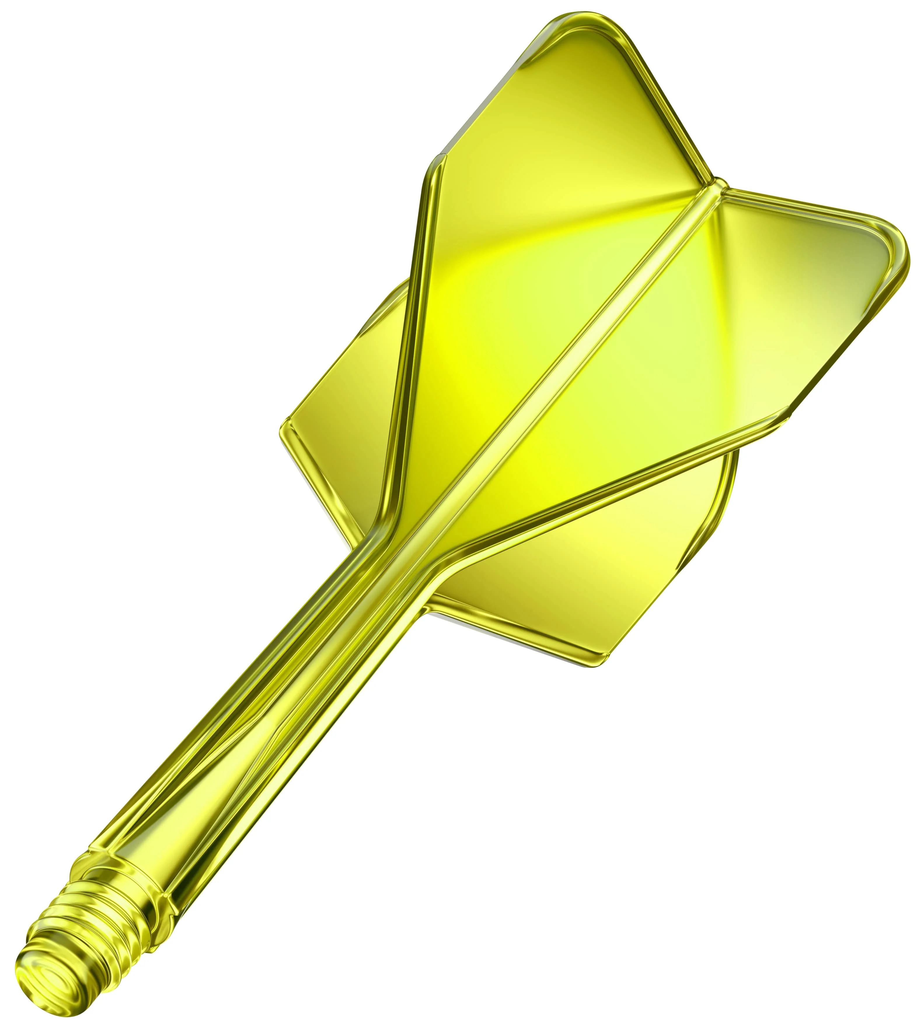 Goat A1R Dart Flights - Moulded Flight & Shaft System - Standard No6 - Yellow - Image 3