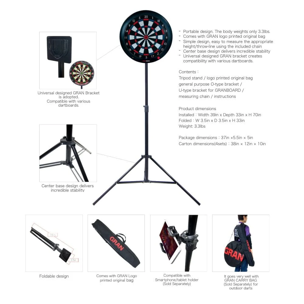 Granboard Tripod Dart Stand - Image 3
