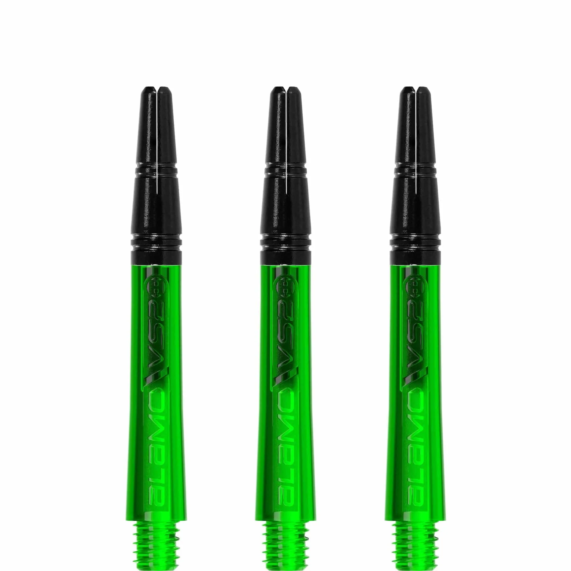 *Harrows Alamo VS2 Dart Shafts - Polycarbonate - Black Aluminium Top - Green - Image 3
