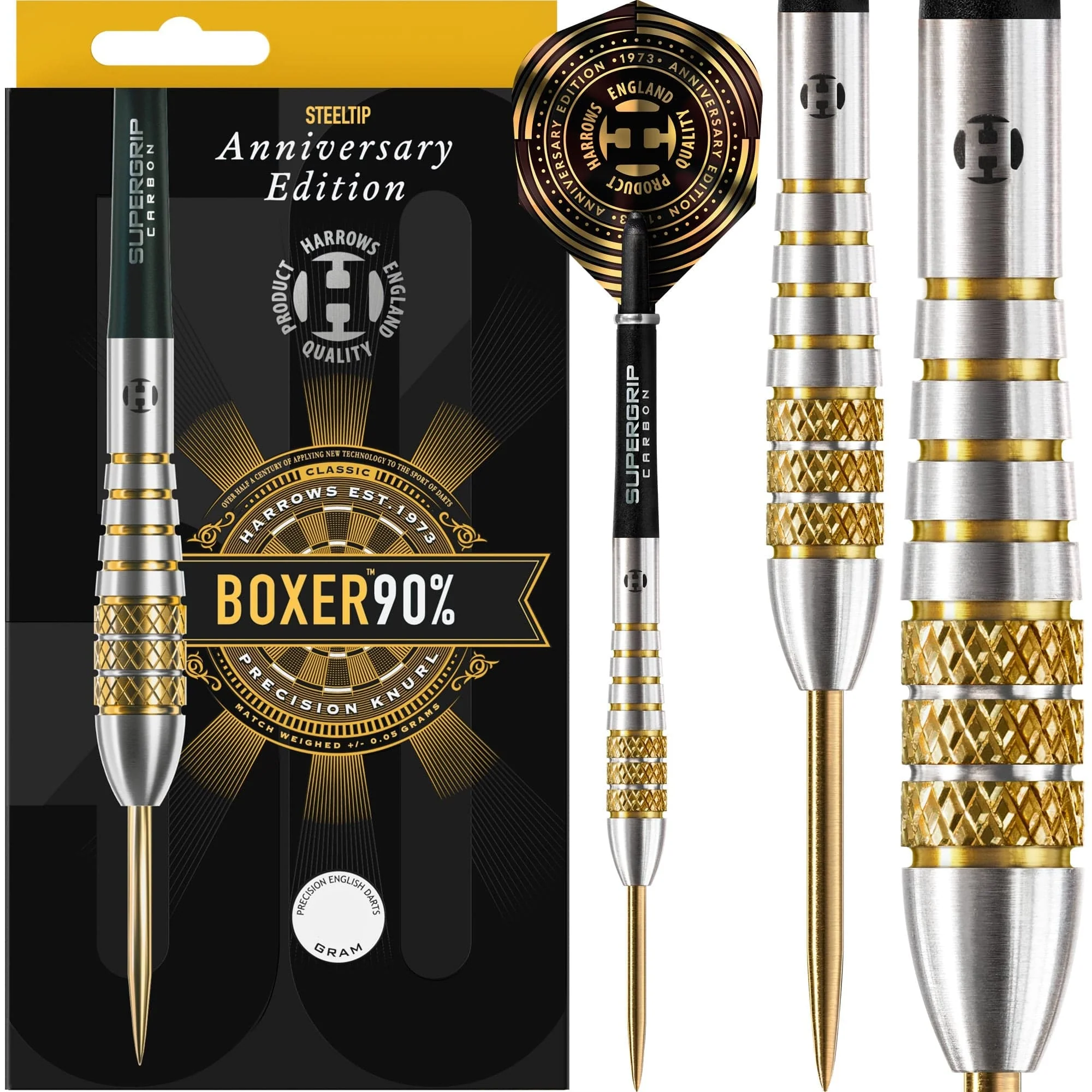 *Harrows Boxer Darts - Steel Tip - 90% - Anniversary Edition - Bomb - Image 2