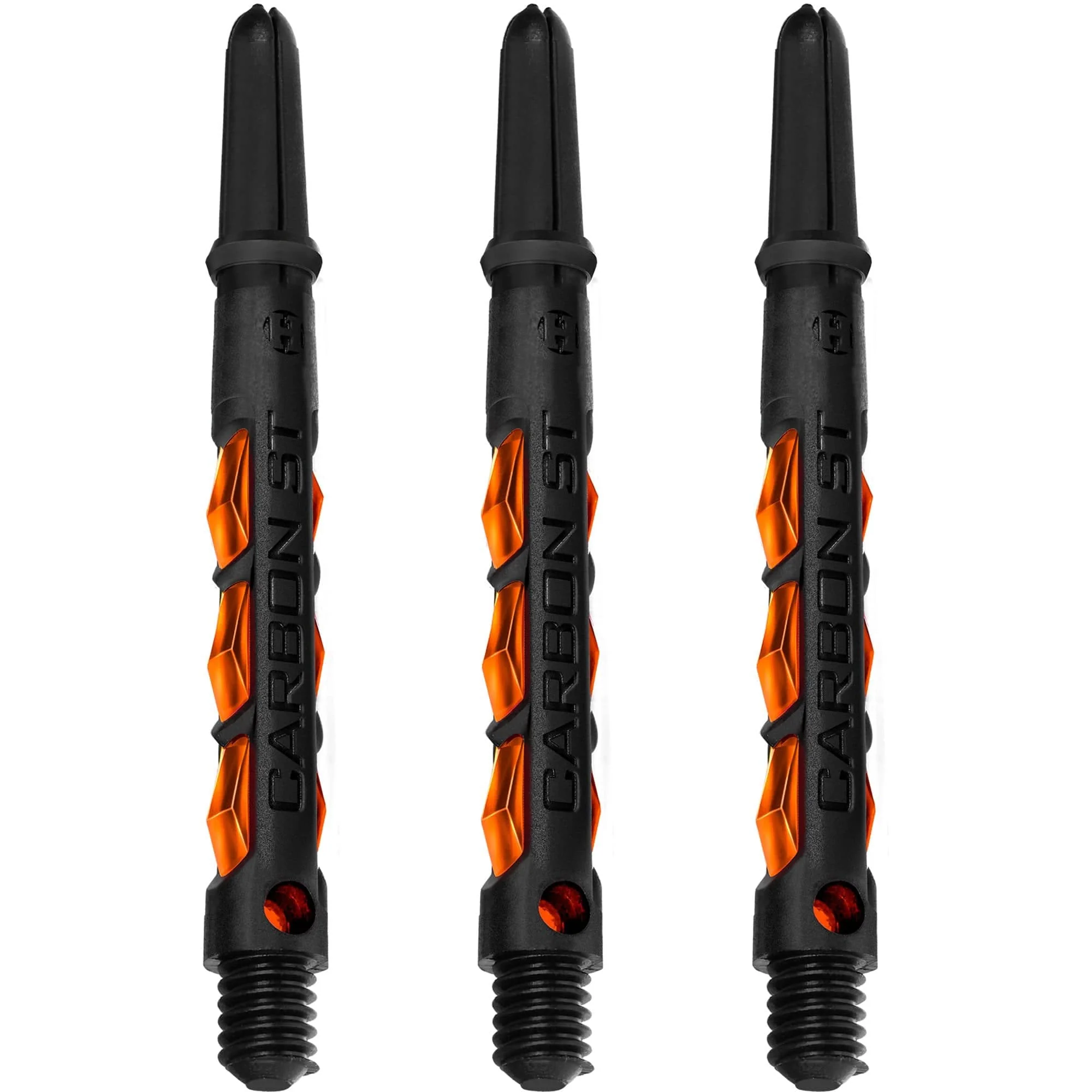 *Harrows Carbon ST Shafts - Dart Stems - Black & Orange - Image 2