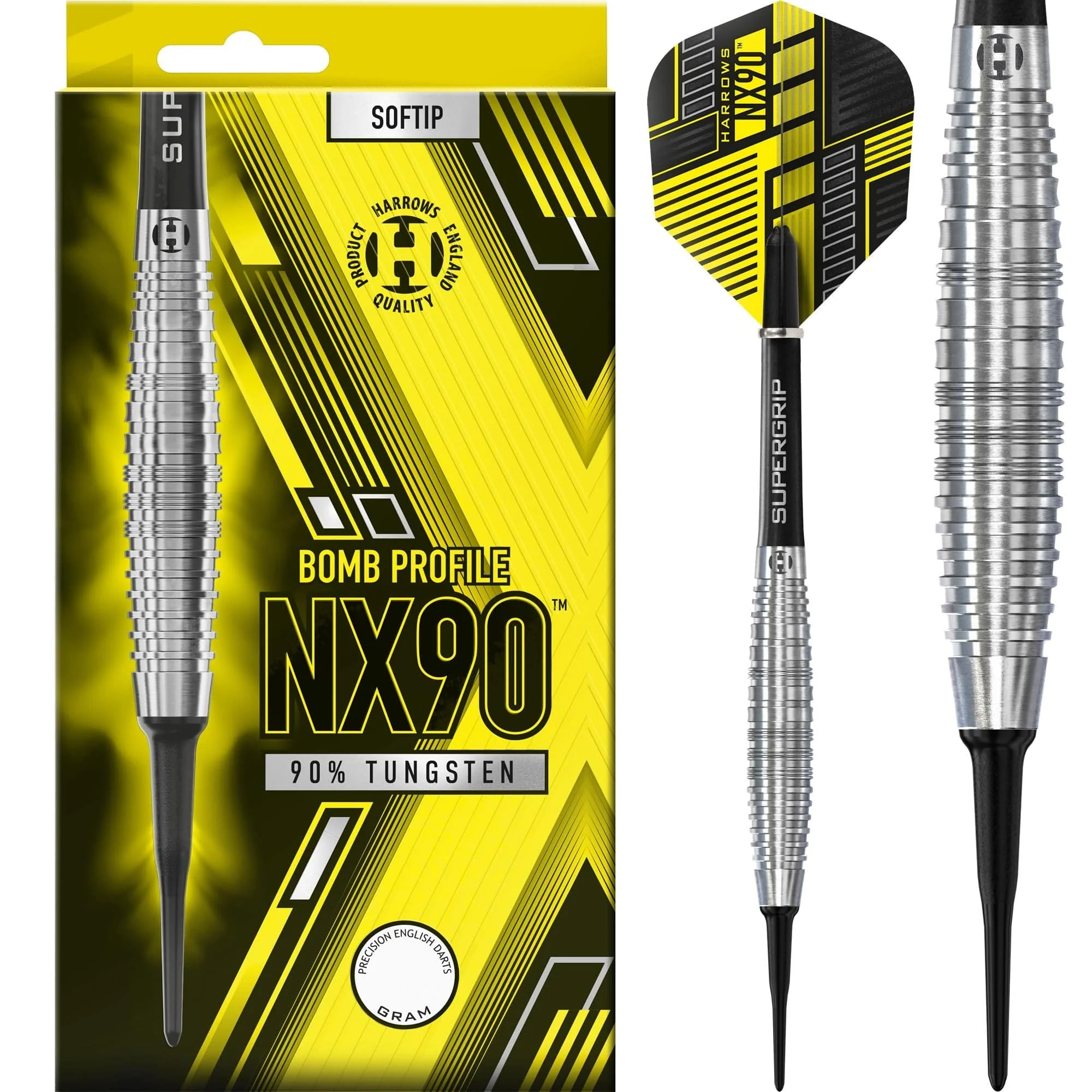 *Harrows NX90 Darts - Soft Tip - 90% Tungsten - Bomb