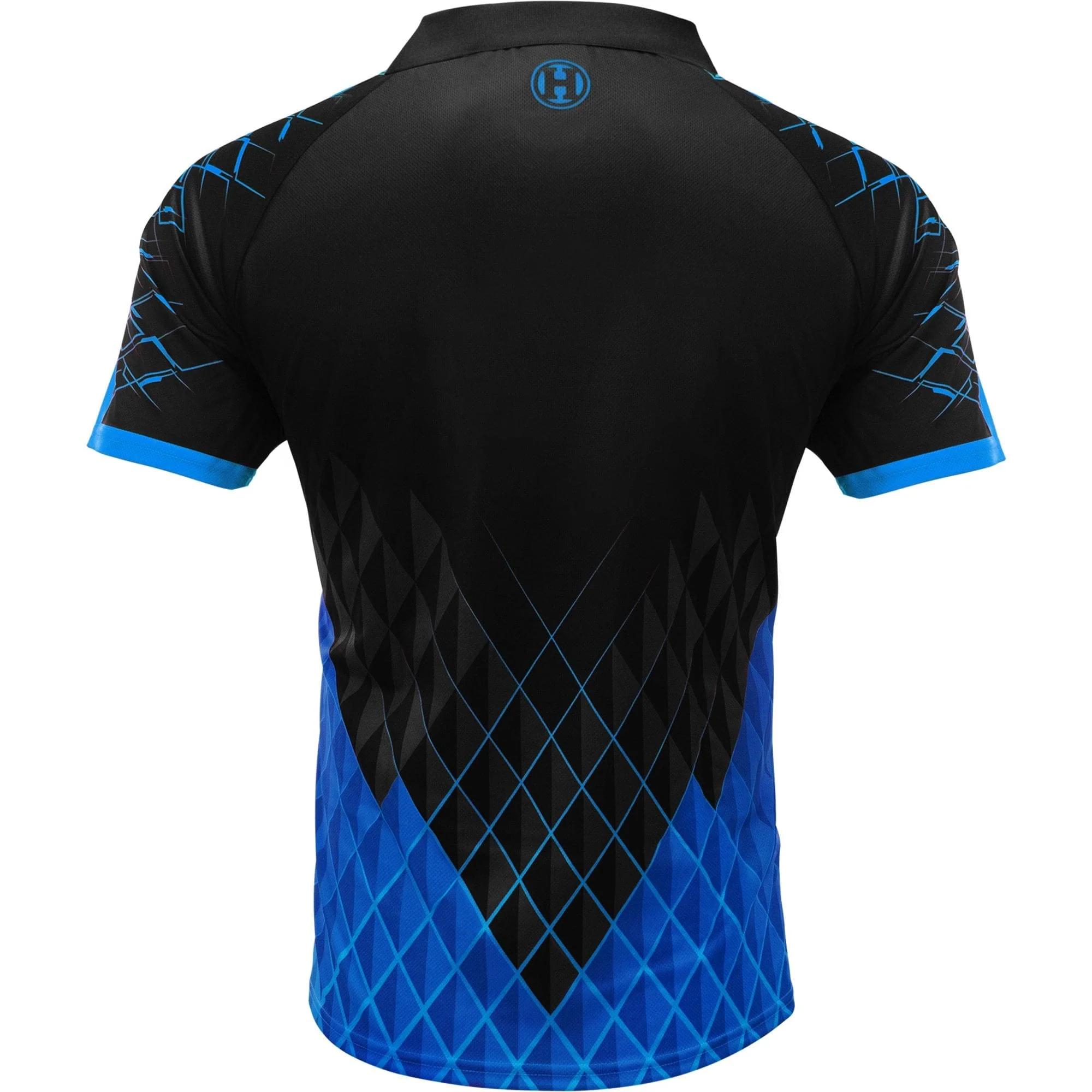 *Harrows Paragon Dart Shirt - with Pocket - Black & Blue - Image 3