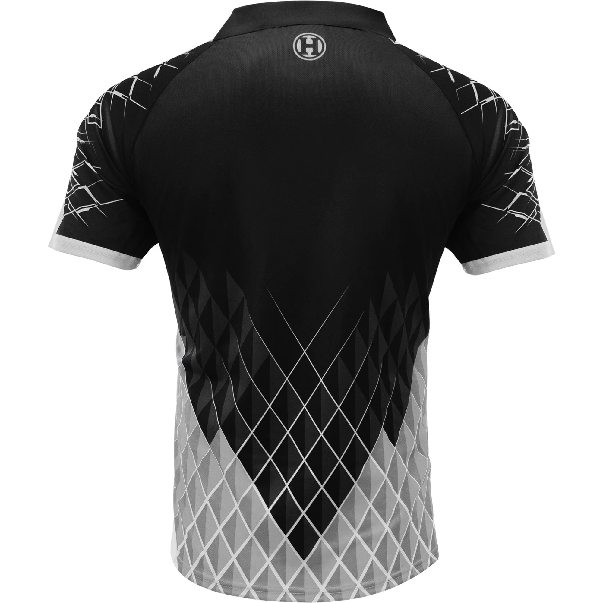 *Harrows Paragon Dart Shirt - with Pocket - Black & White - Image 3