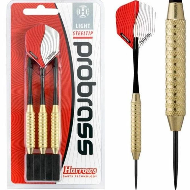 *Harrows Pro Brass Darts - Steel Tip - Solid Precision Brass - Heavy