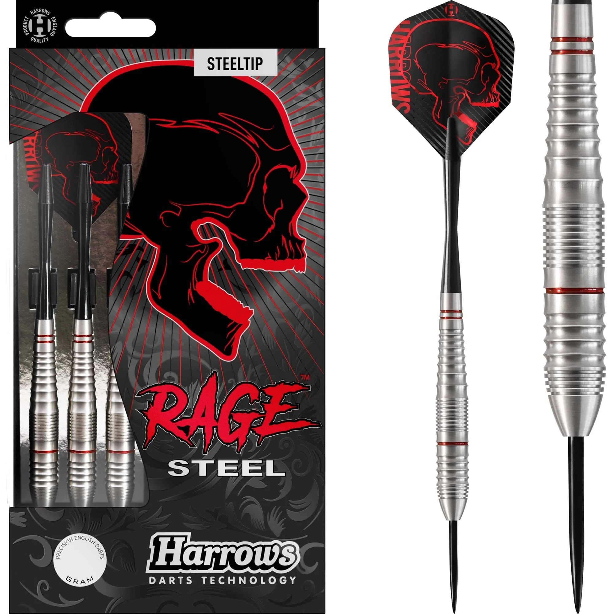 *Harrows Rage Darts - Steel Tip - Stainless