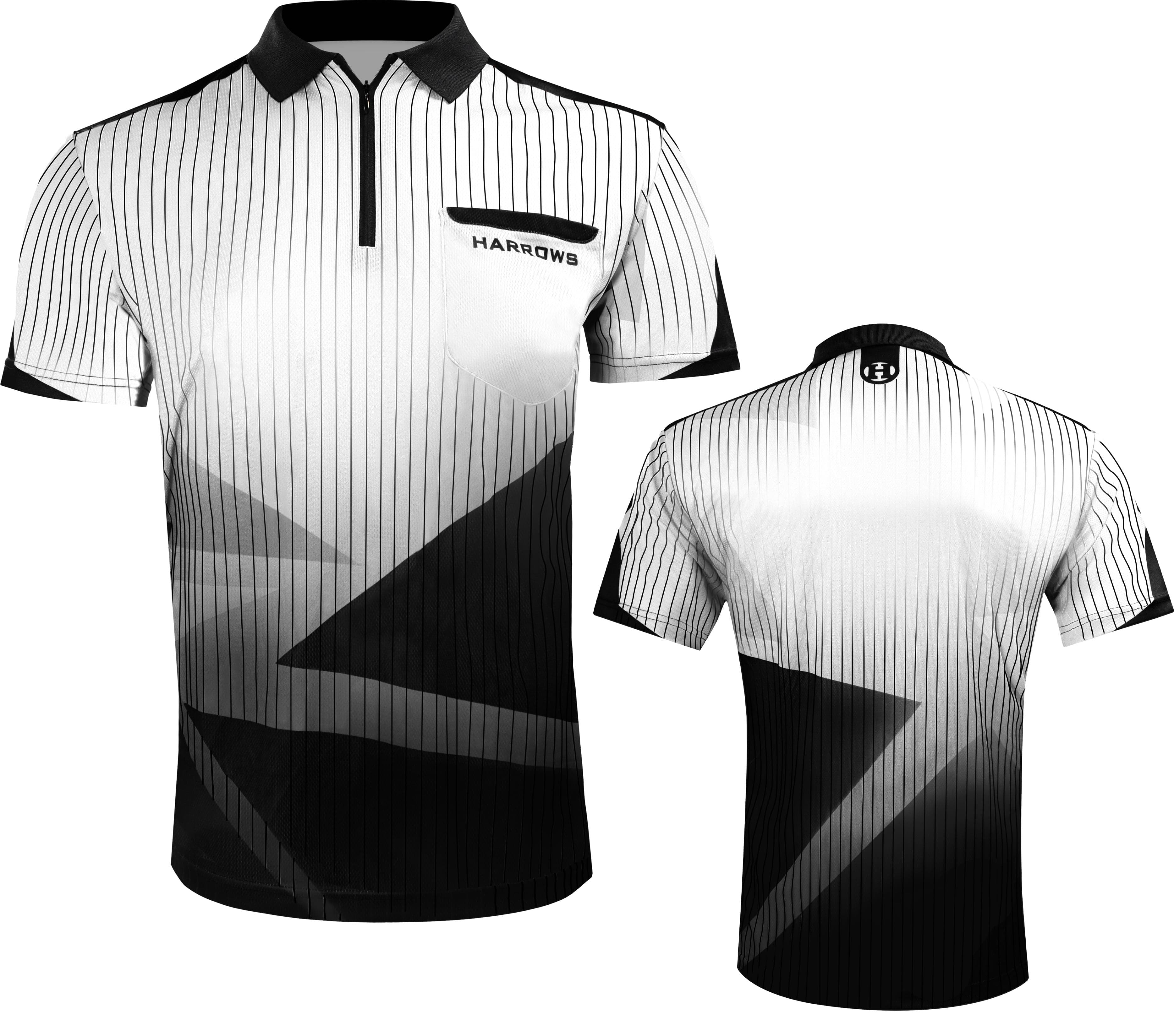 *Harrows Shard Dart Shirt - Lightweight - Qwick-Dri - White