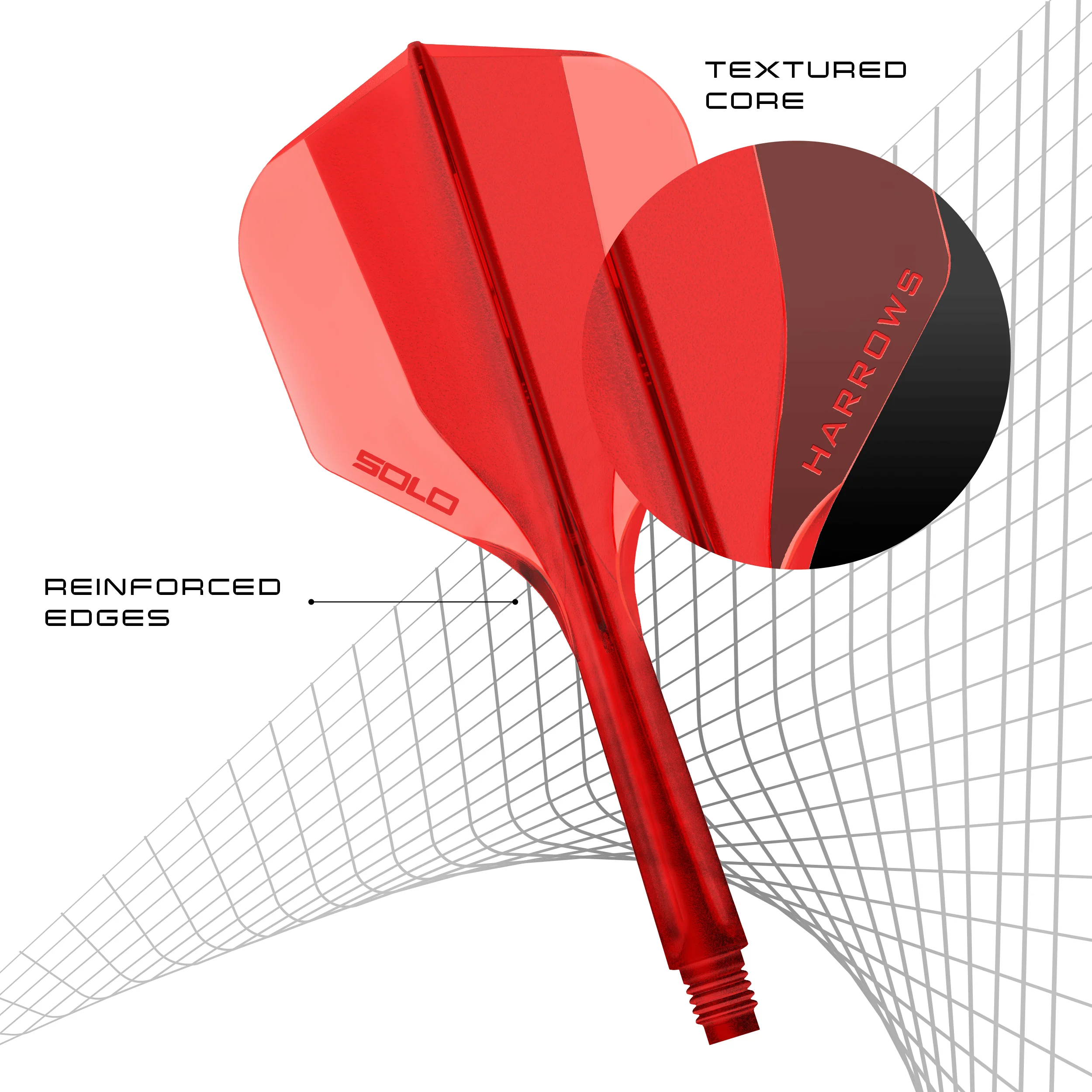 Harrows Solo Dart Flights - Moulded Flight & Shaft - Image 5