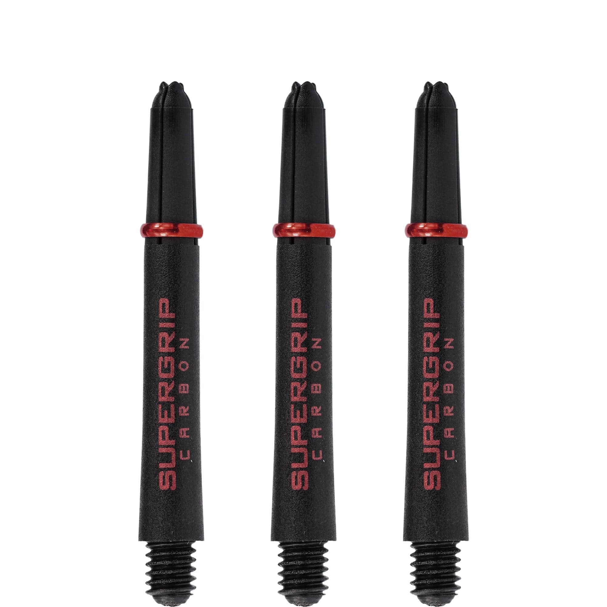 *Harrows Supergrip Carbon Dart Shafts - Black & Red - Image 3