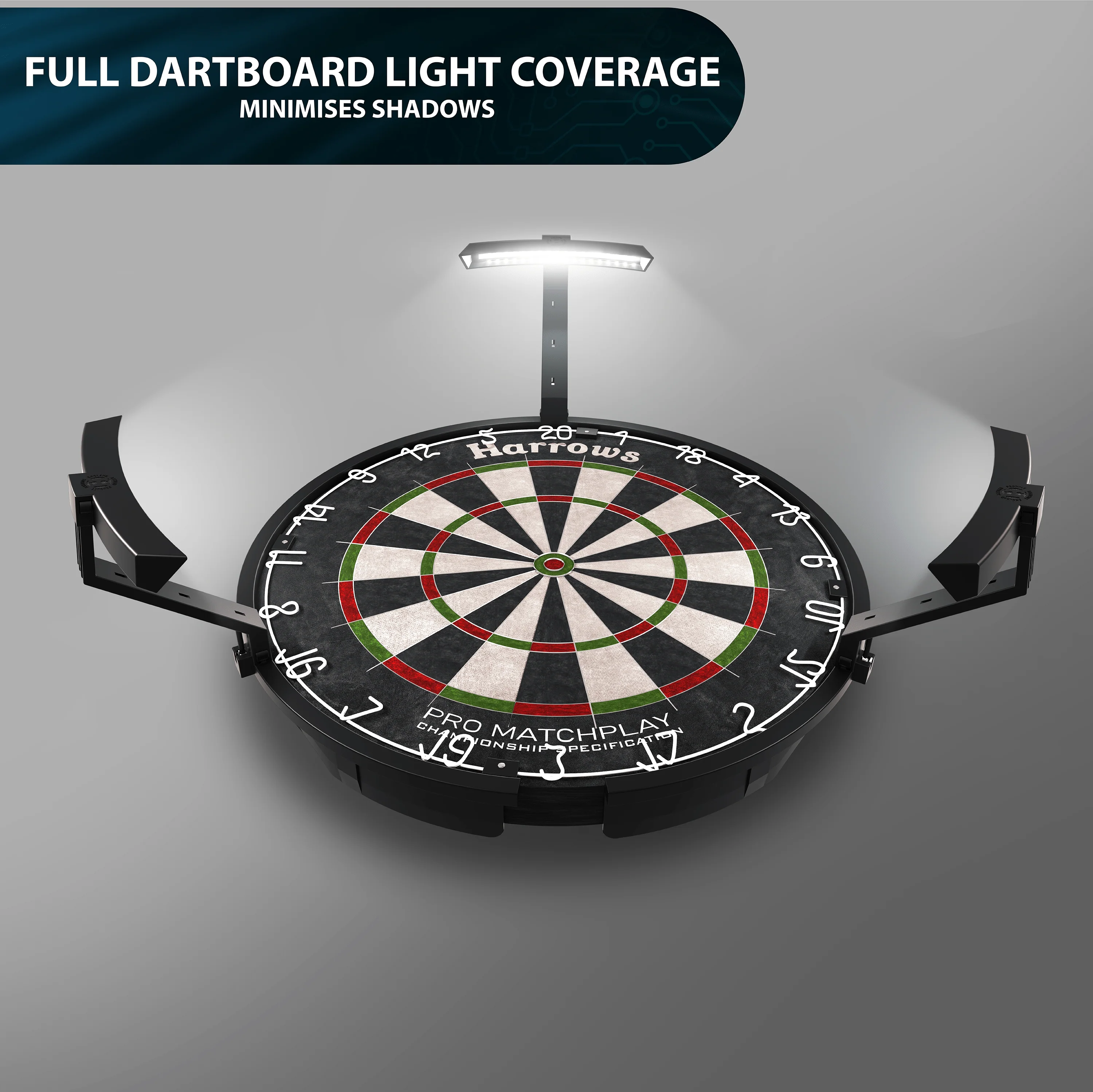 *Harrows Trilight - Ultra Bright LED Dartboard Lighting System - Image 6