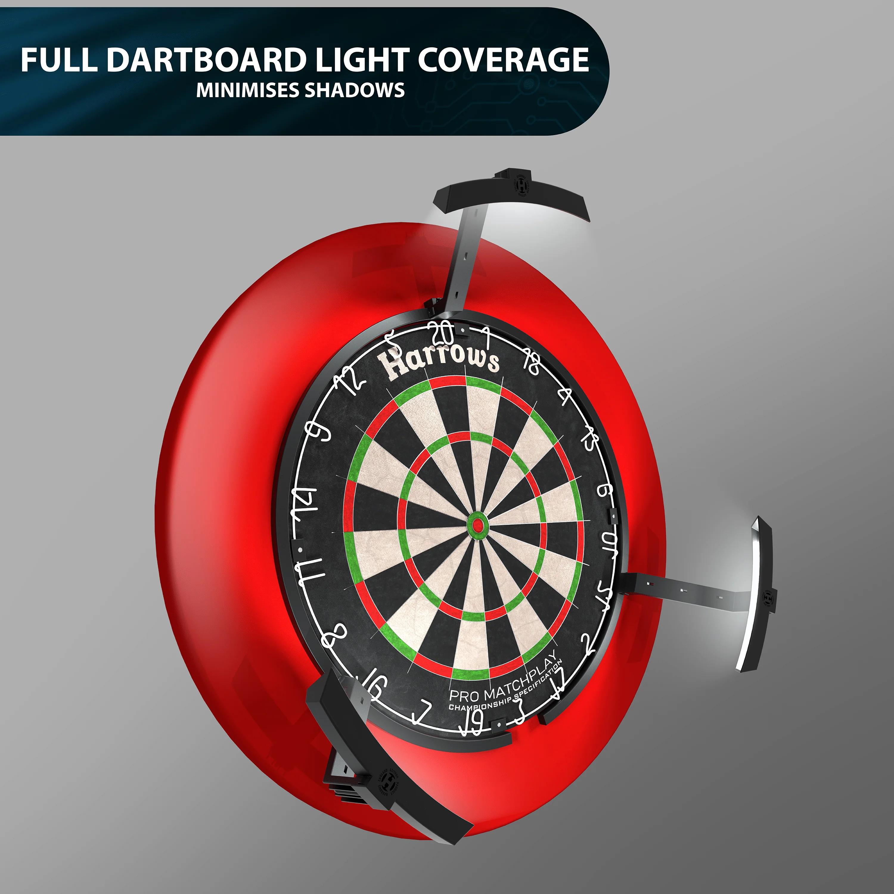 *Harrows Trilight - Ultra Bright LED Dartboard Lighting System - Image 7