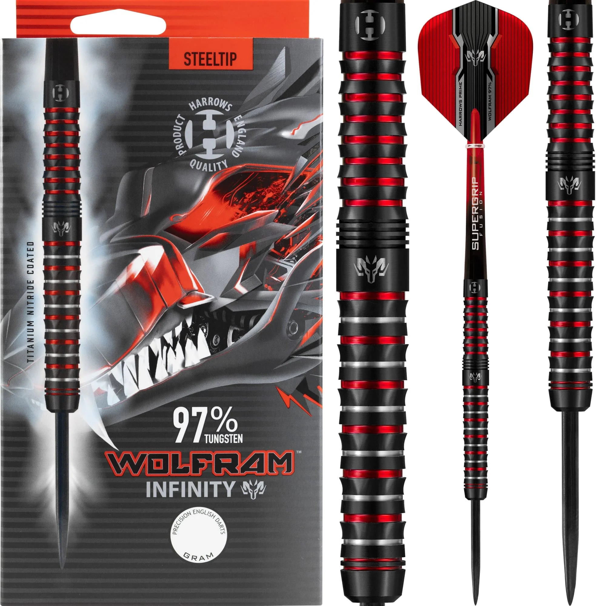 *Harrows Wolfram Infinity Darts - Steel Tip Tungsten - Image 2
