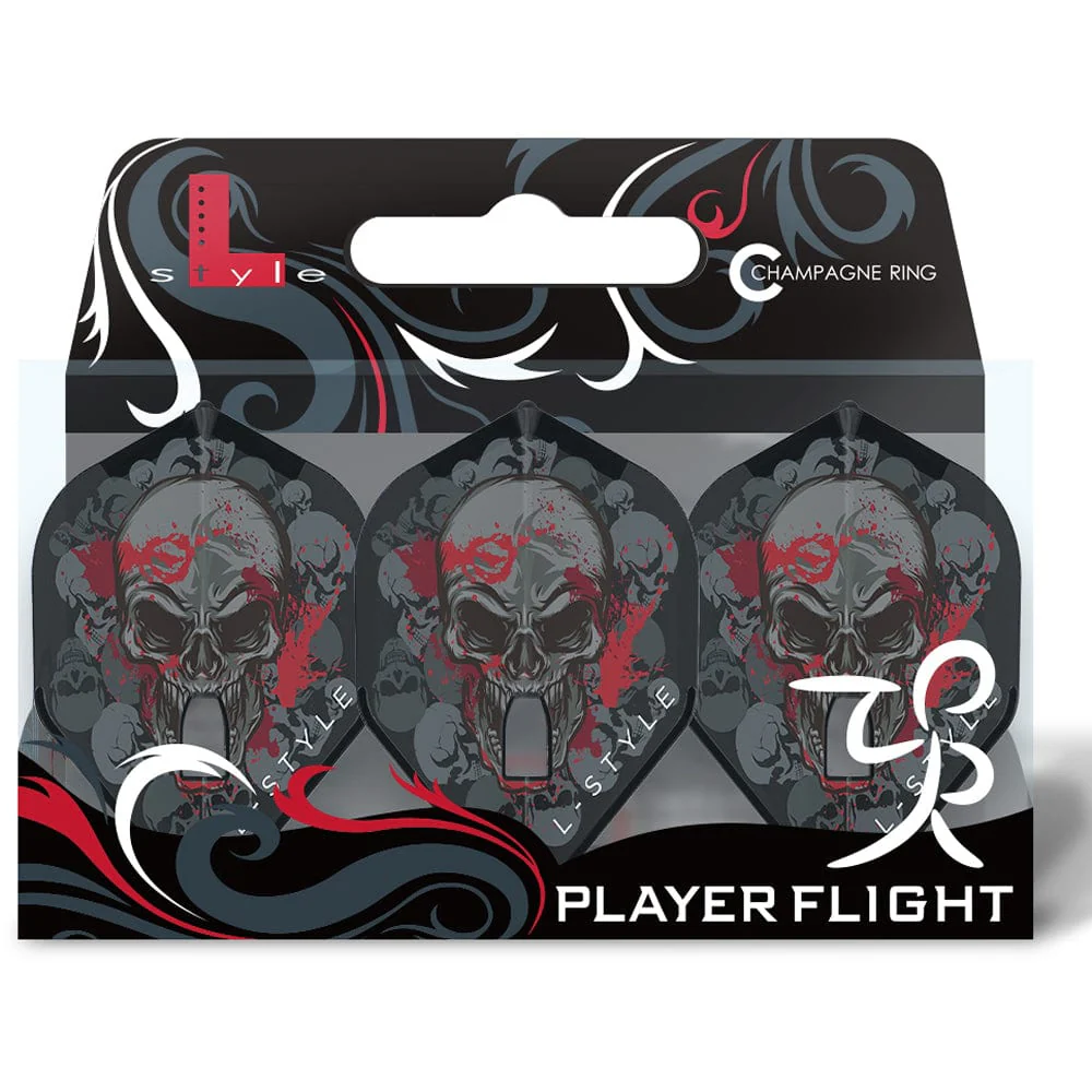L-Style - L-Flights - L1 Pro - Champagne Ring - Standard - Ryan Searle V2 - Clear Black - Skull - Image 3