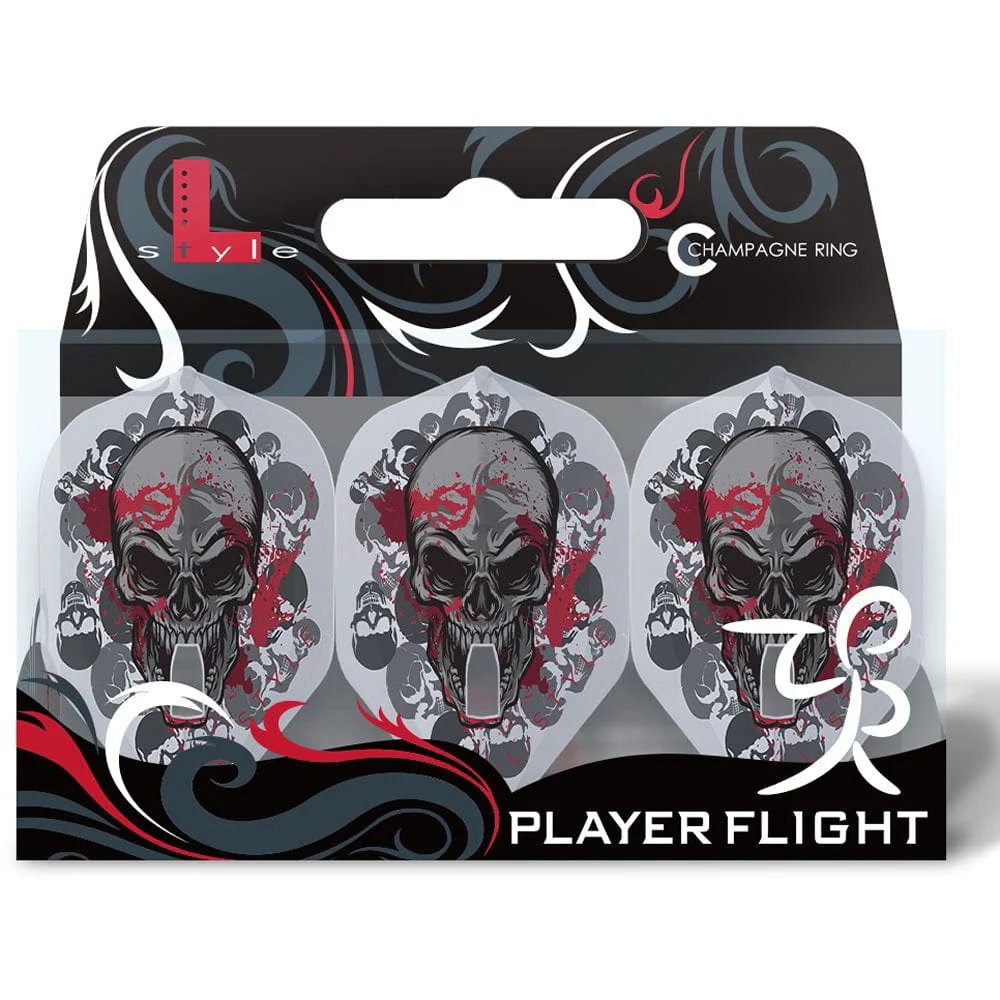 L-Style - L-Flights - L1 Pro - Champagne Ring - Standard - Ryan Searle V2 - Clear White - Skull - Image 3