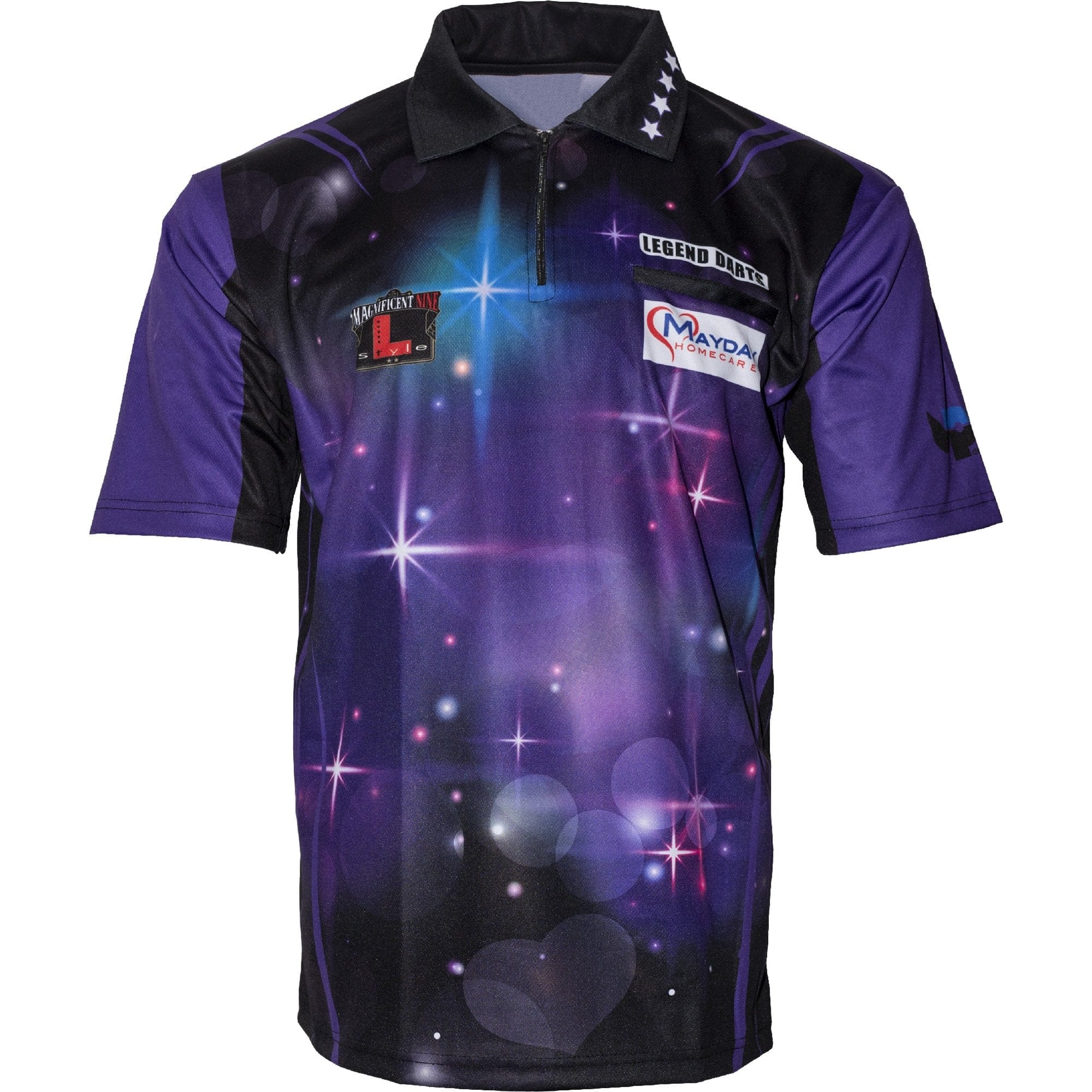 *Legend Darts - Lisa Ashton - Dart Shirt - The Lancashire Rose - Purple - Image 2