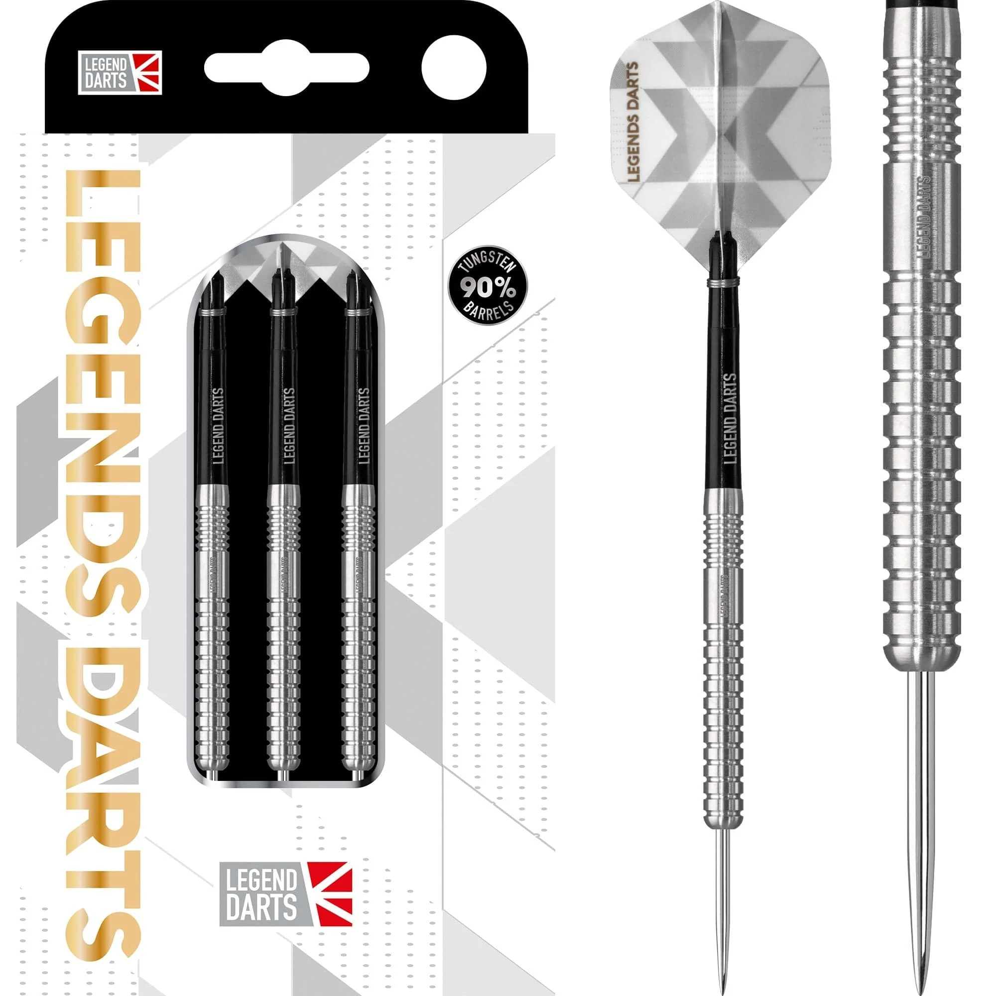 Legend Darts - Steel Tip - 90% Tungsten - Pro Series - V2 - Ringed