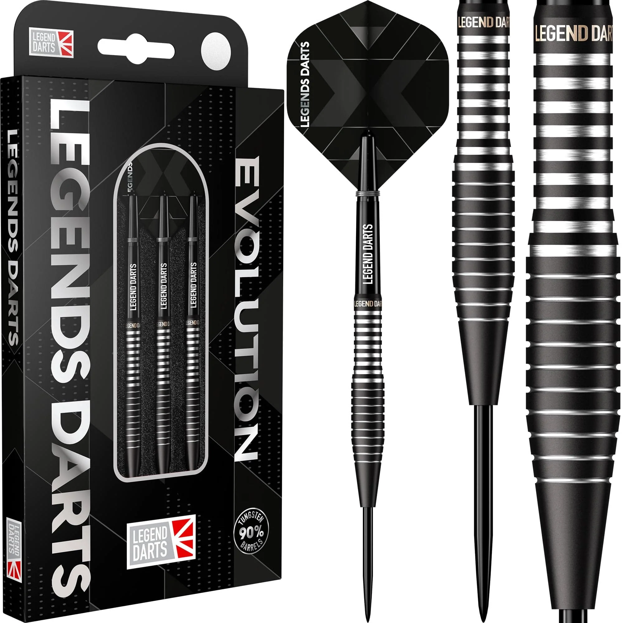 *Legend Darts - Steel Tip - Revolution Series - B04 - Black - Torpedo - Image 2
