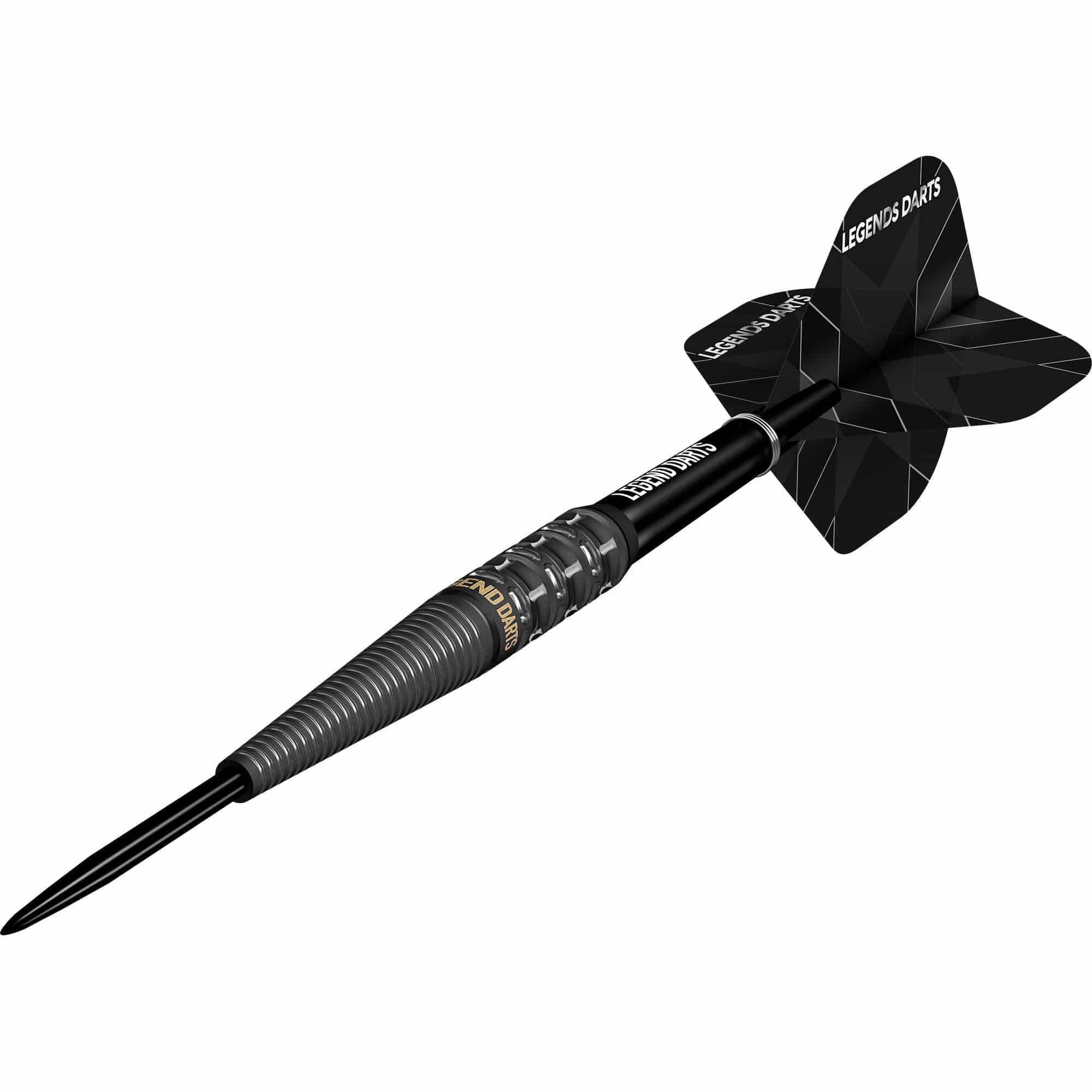Legend Darts - Steel Tip - Revolution Series - B20 - Black -Tapered Ring & Milled Cut - Image 4