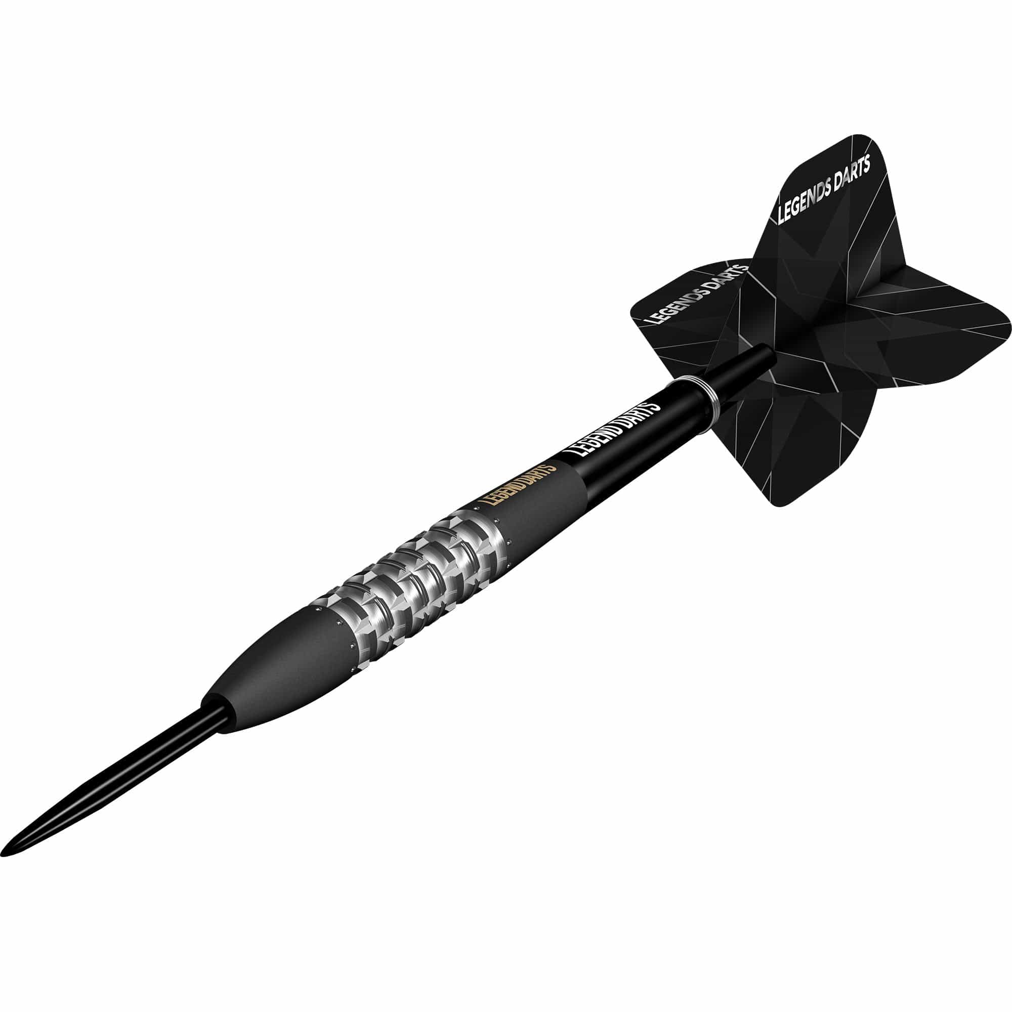 Legend Darts - Steel Tip - Revolution Series - B21 - Black -Torpedo Ring & Milled Cut - Image 3