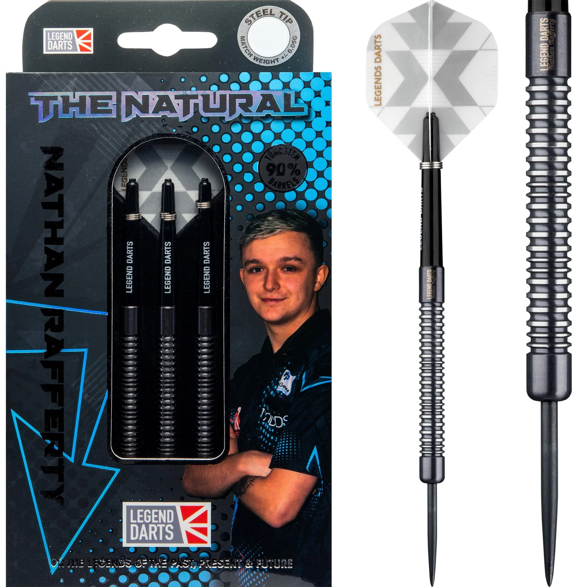 *Legend Darts - Steel Tip - The Natural - Nathan Rafferty