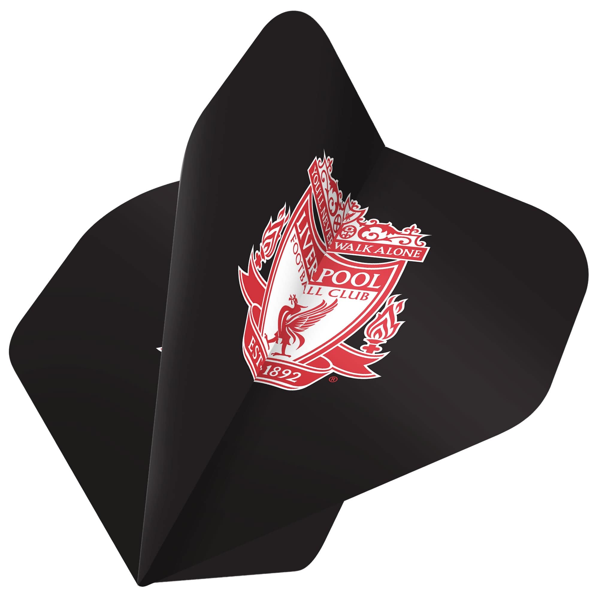 Liverpool FC Dart Flights - Official Licensed - No2 - Std - LFC - F4 - Black - Red Crest - Image 2