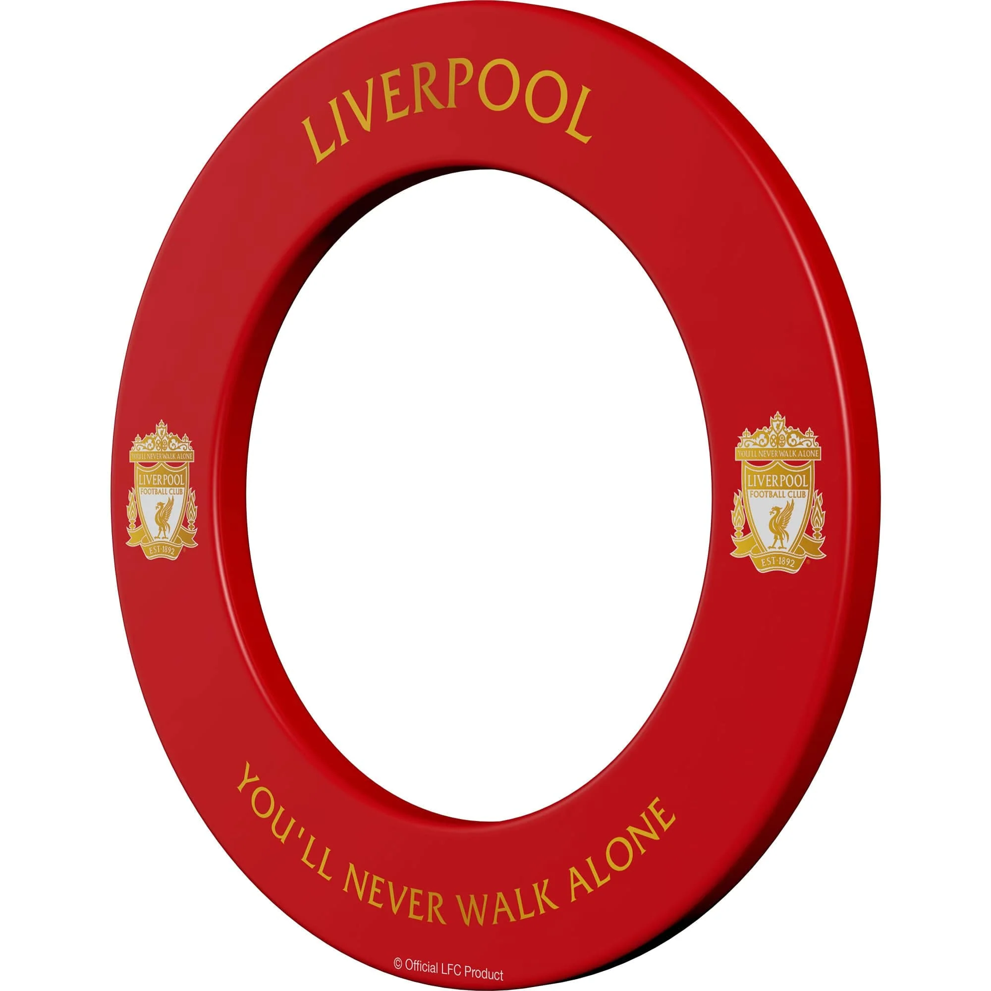 Liverpool FC Dartboard Surround - Official Licensed - LFC - S2 - Red - Gold Crest - Image 2