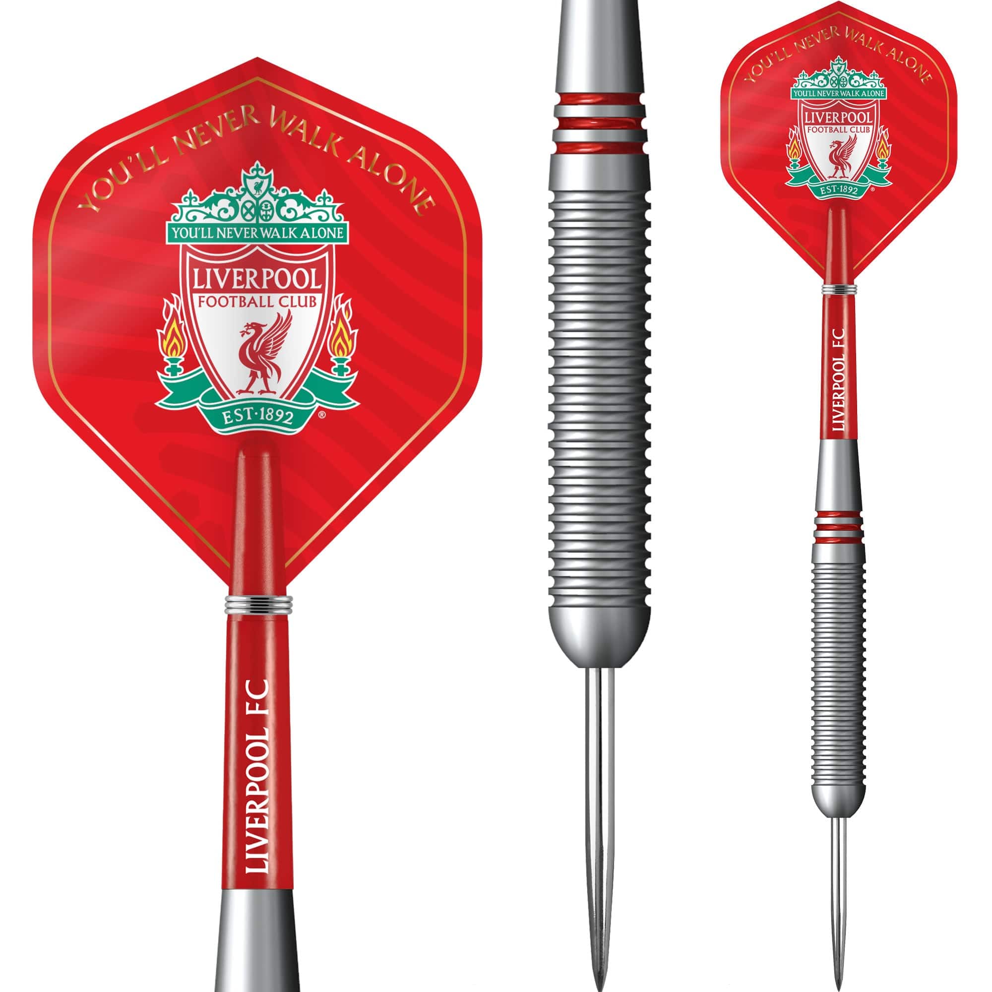 Liverpool FC Darts - Steel Tip Brass - Official Licensed - LFC - 22g