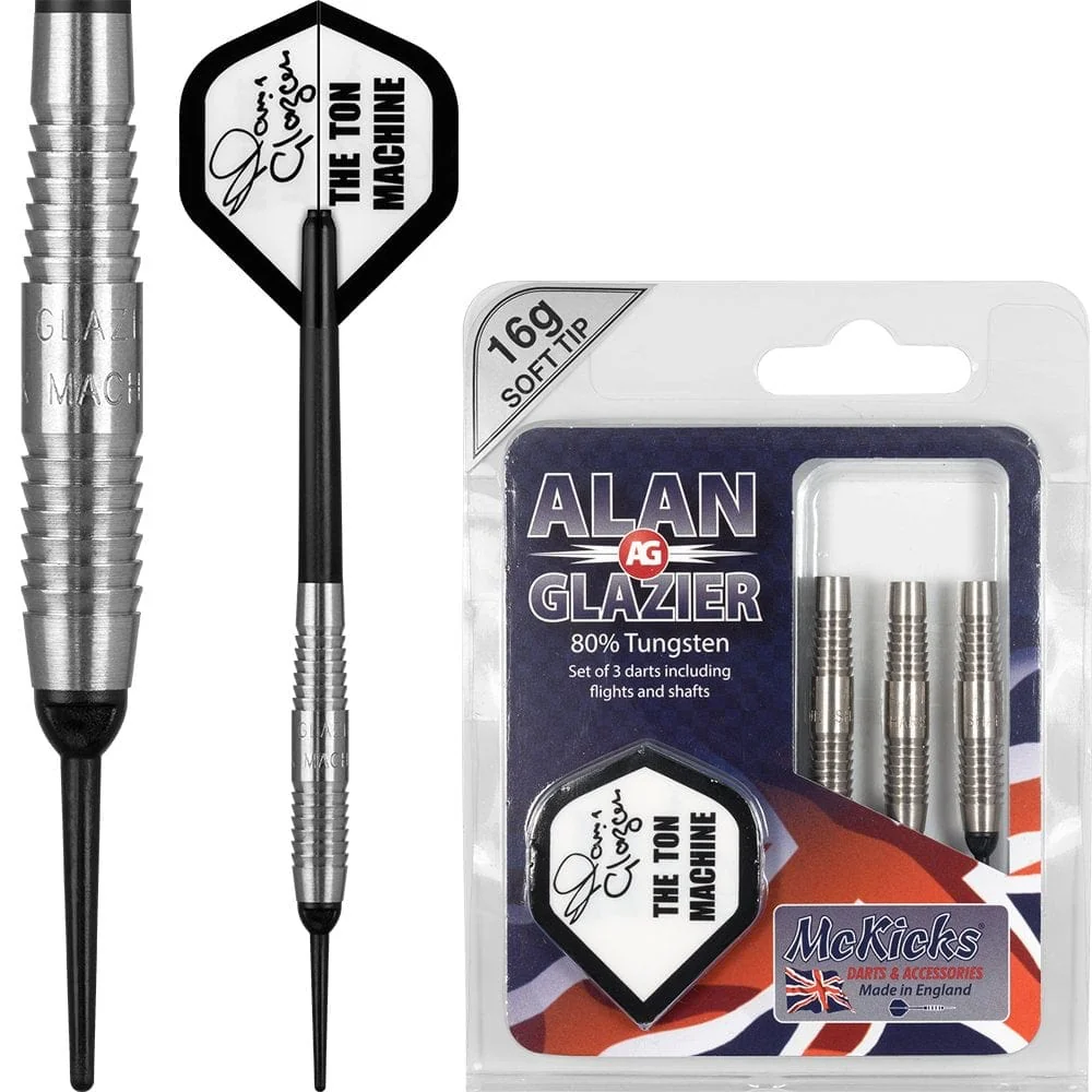 McKicks Alan Glazier Darts - Soft Tip - Shark Machine
