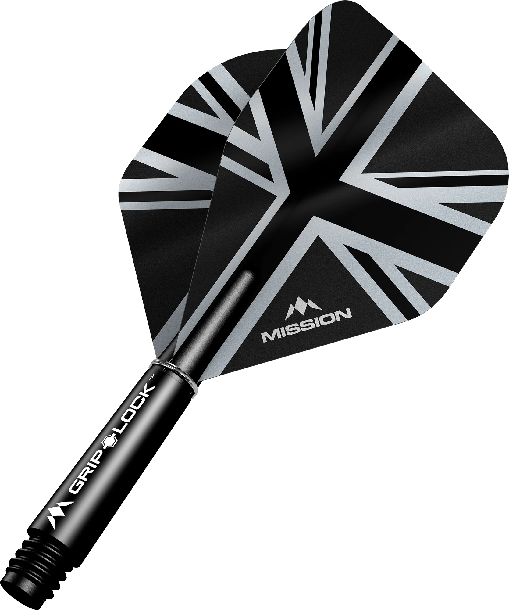 Mission Alliance Black No2 Dart Flights Combo With Griplock Shafts - Image 2