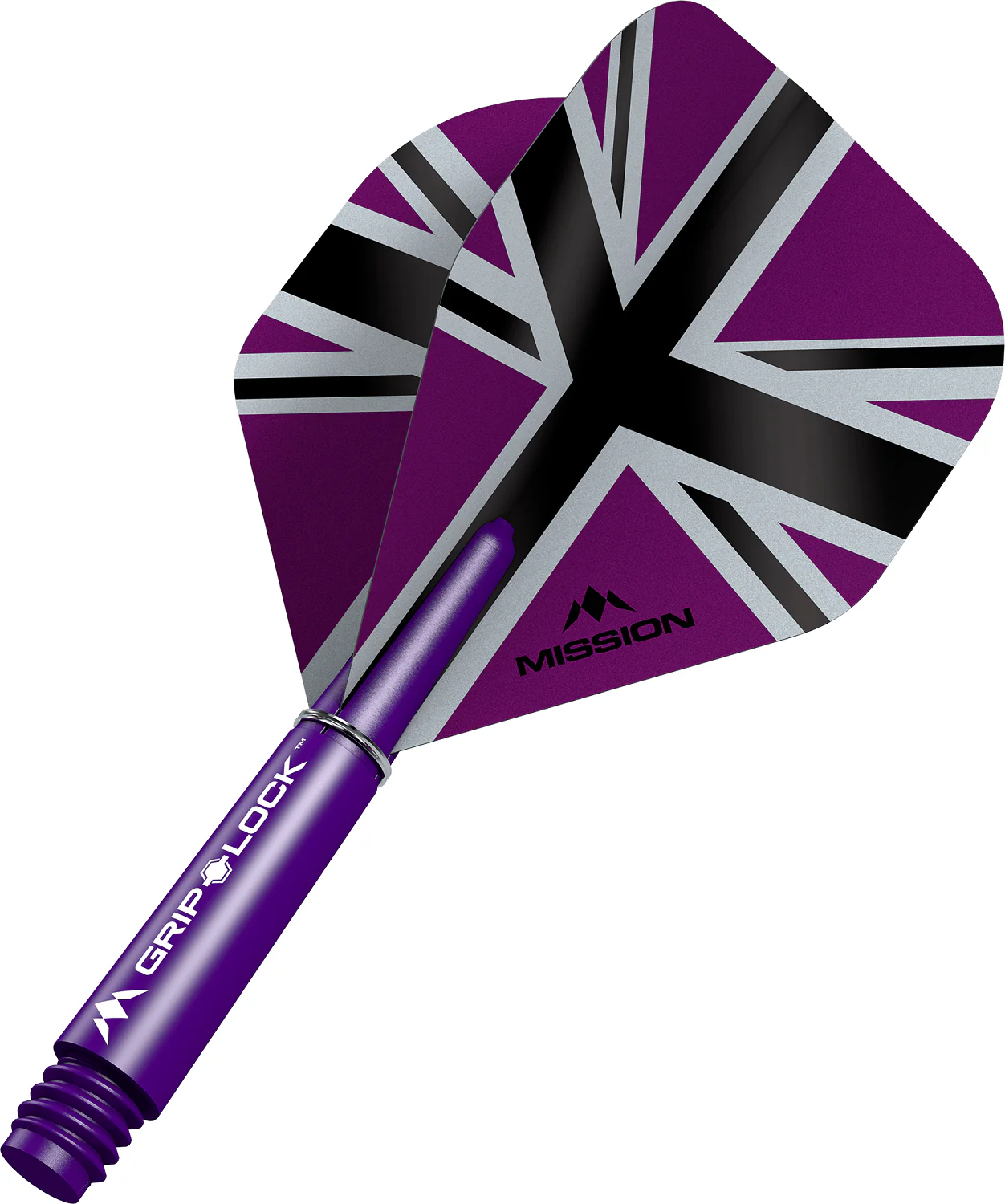 Mission Alliance X Black No2 Dart Flights Combo With Griplock Shafts - Image 6