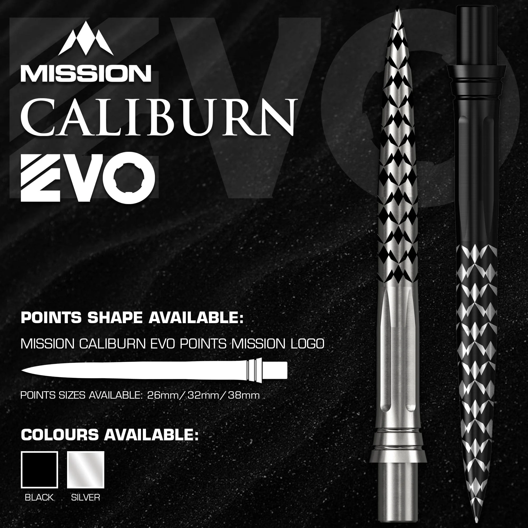 Mission Caliburn EVO Dart Points - Mission Logo - Image 3