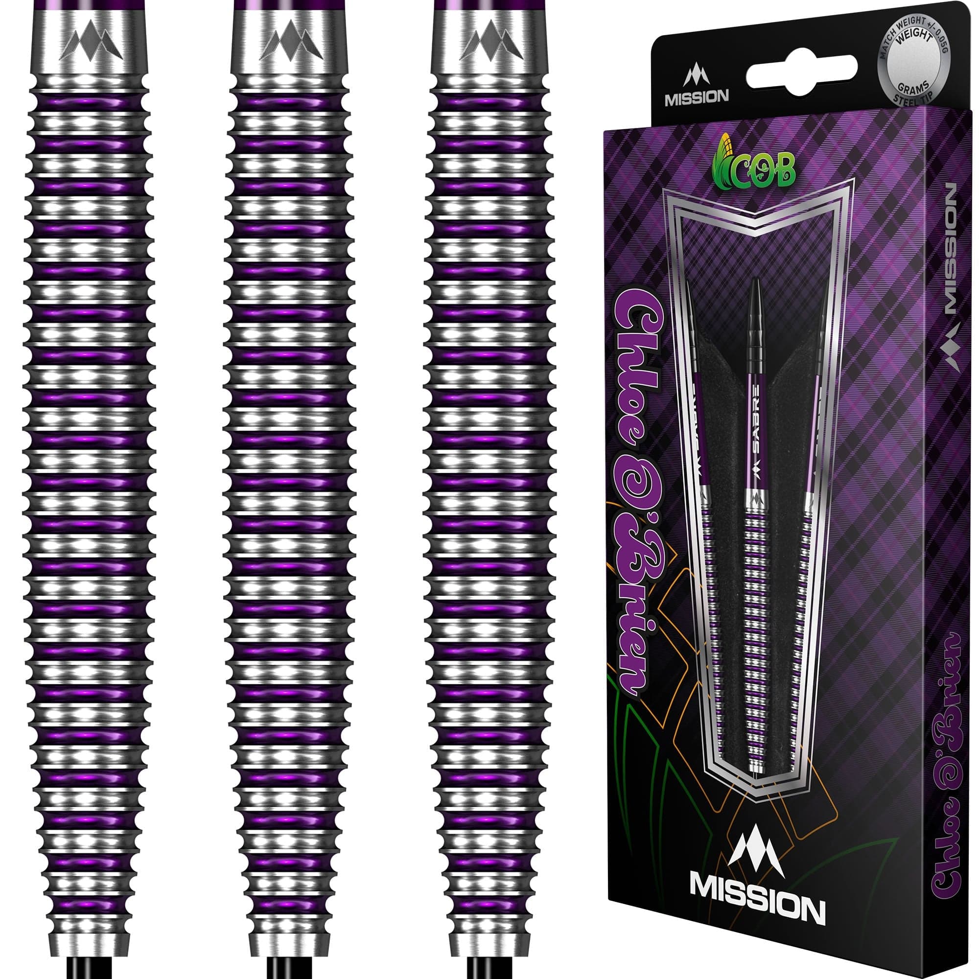 *Mission Chloe OBrien Darts - Steel Tip - 95% - Electro Purple - Image 3