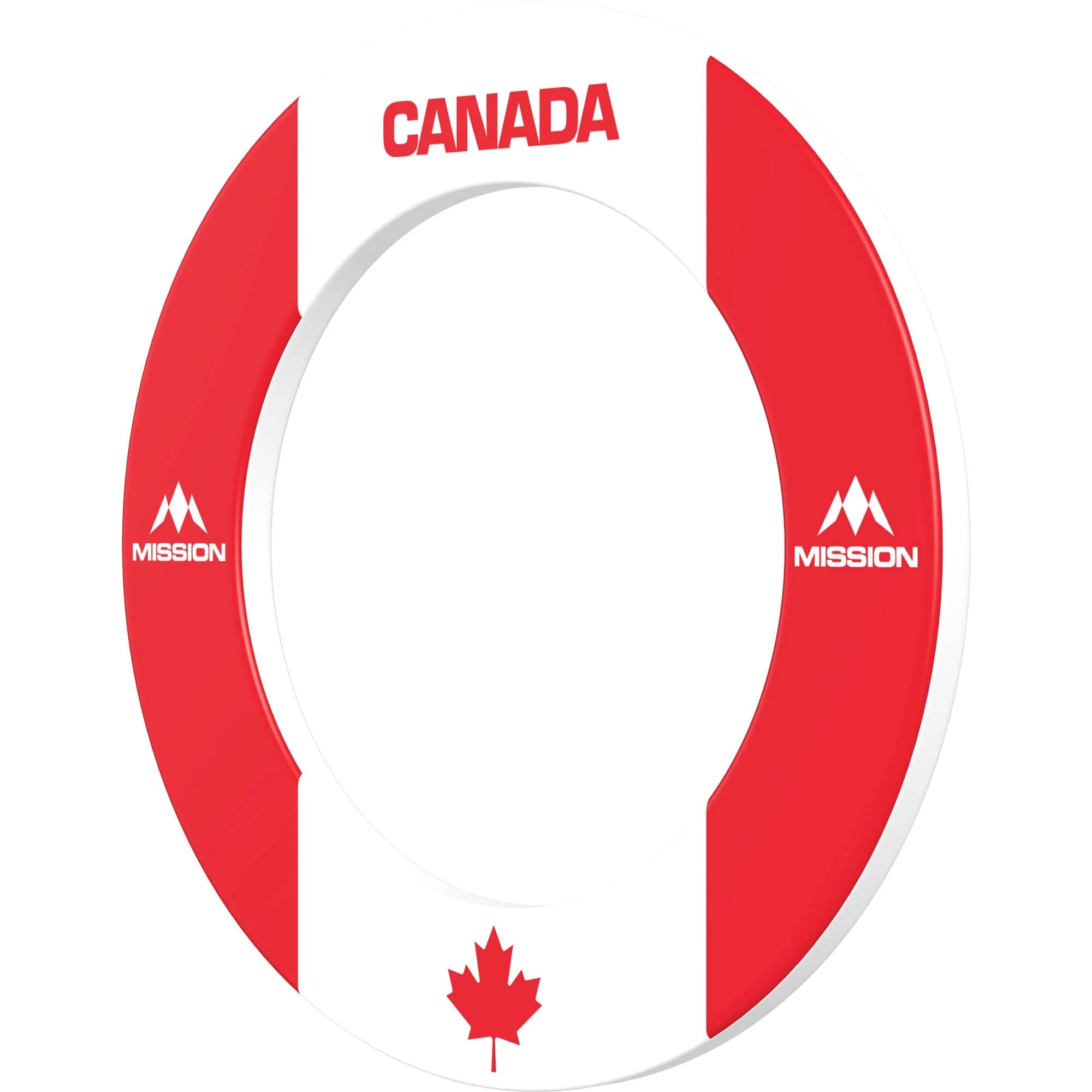 Mission Dartboard Surround - Canada Design - Flag Colours - Maple Leaf - Image 2