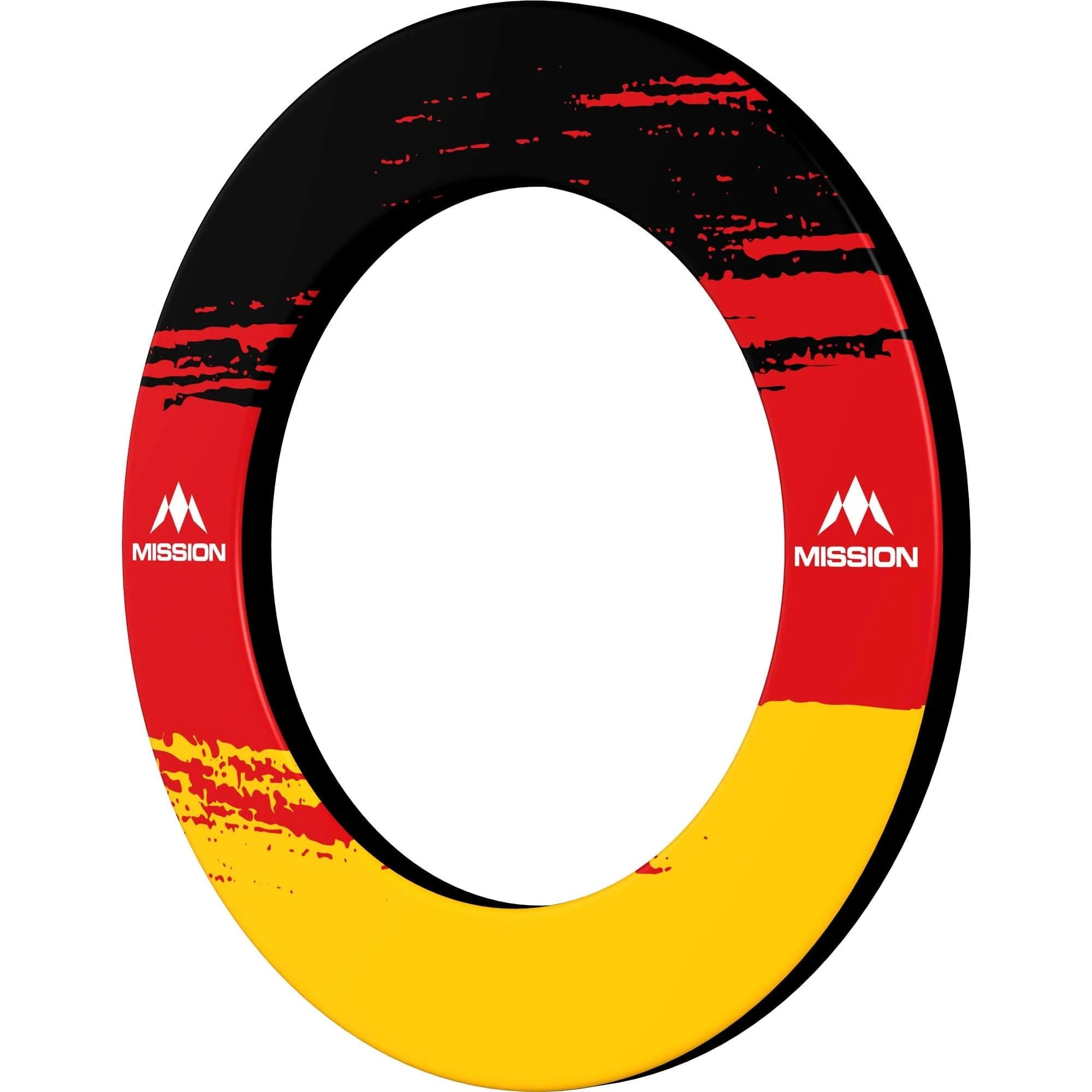 Mission Dartboard Surround - Deutschland Design - Black - Brush Stroke - Image 2