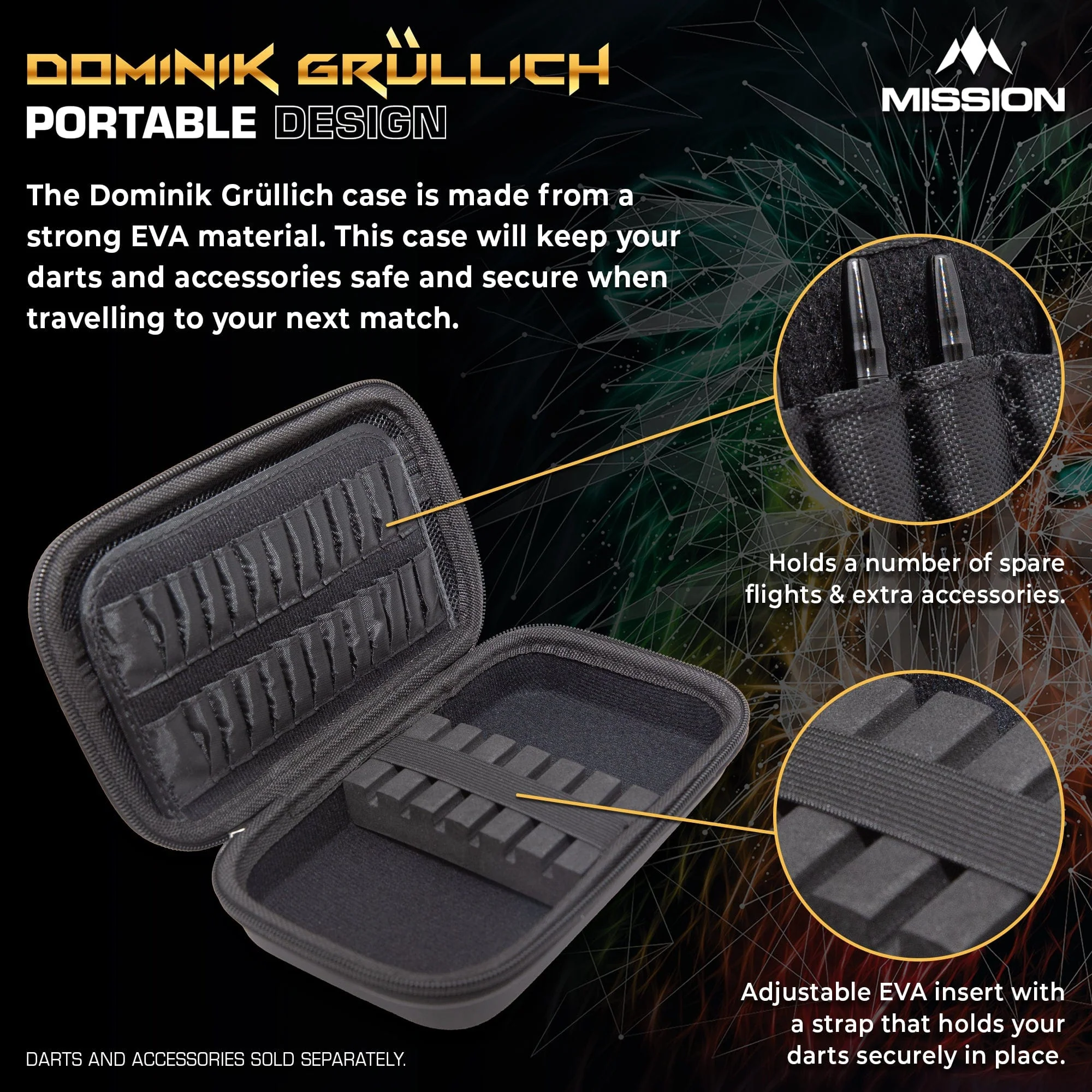 Mission Darts Players- EVA Dart Case - Dominik Grüllich - Image 3