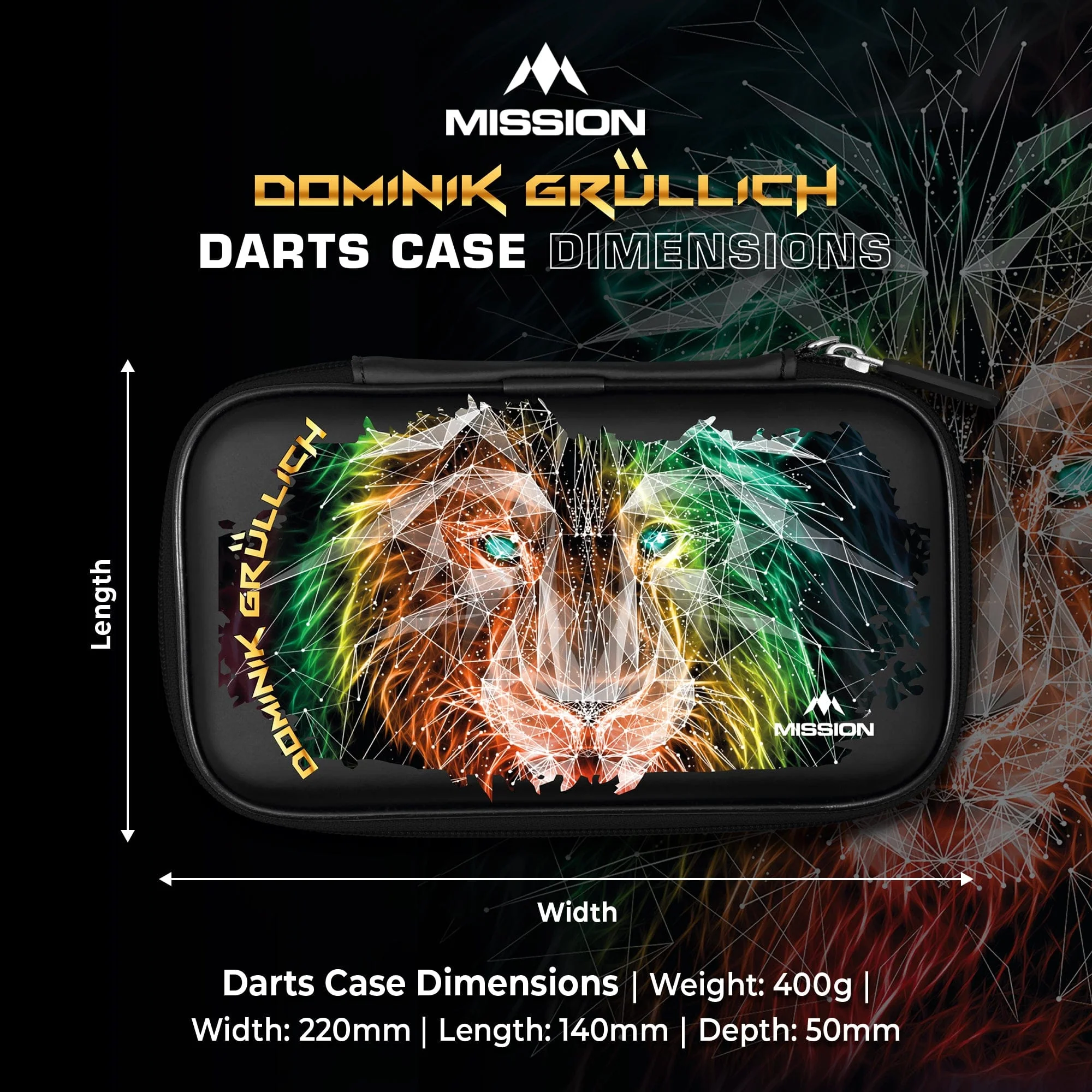 Mission Darts Players- EVA Dart Case - Dominik Grüllich - Image 5