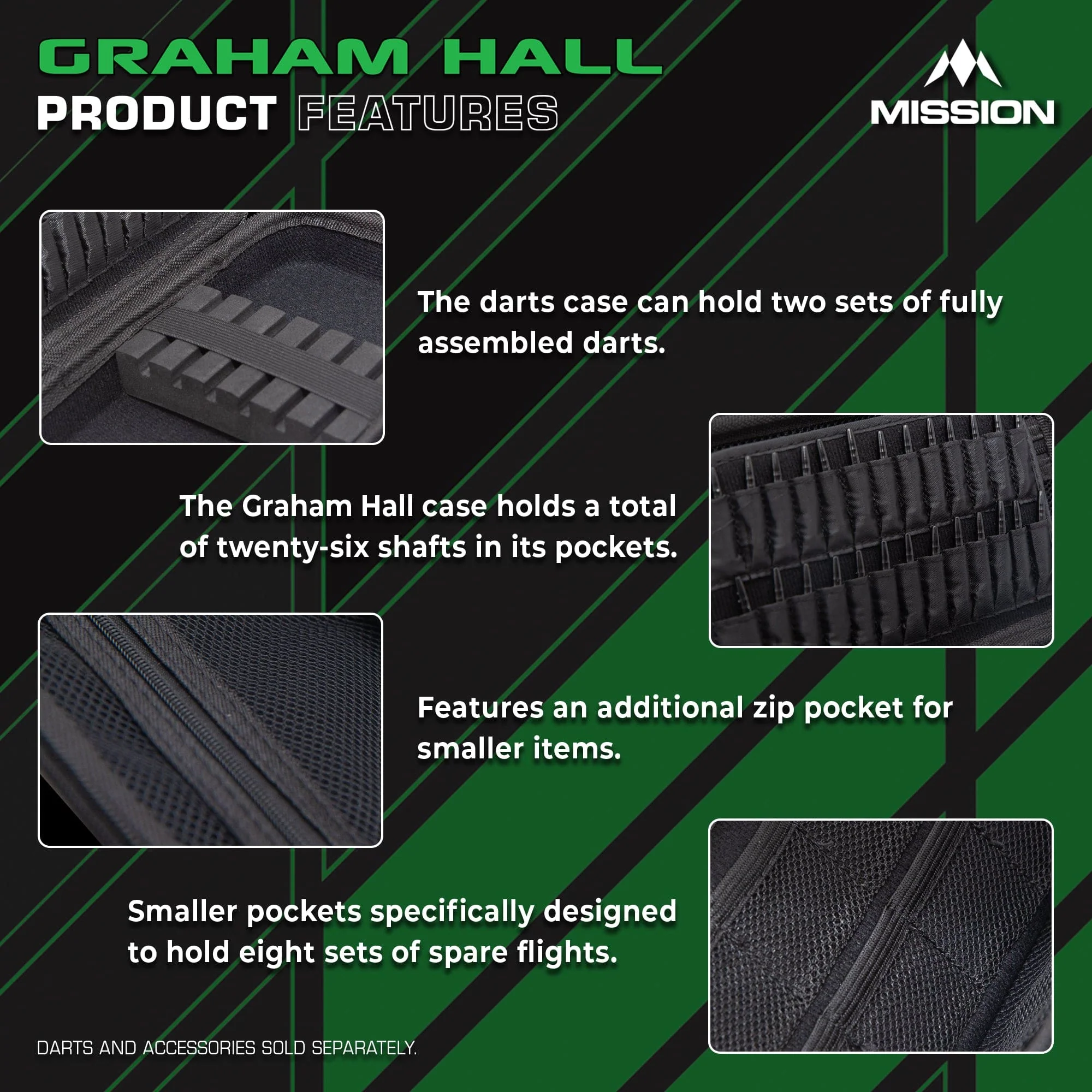 Mission Darts Players- EVA Dart Case - Graham Hall - Image 4