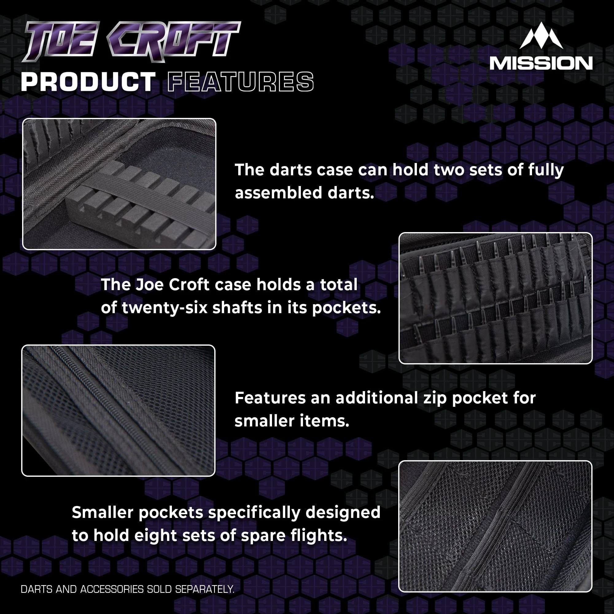 Mission Darts Players- EVA Dart Case - Joe Croft - Image 4