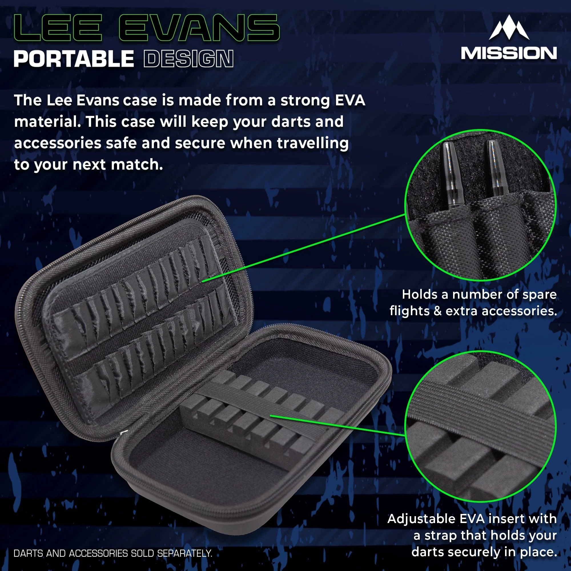 Mission Darts Players- EVA Dart Case - Lee Evans - Image 3
