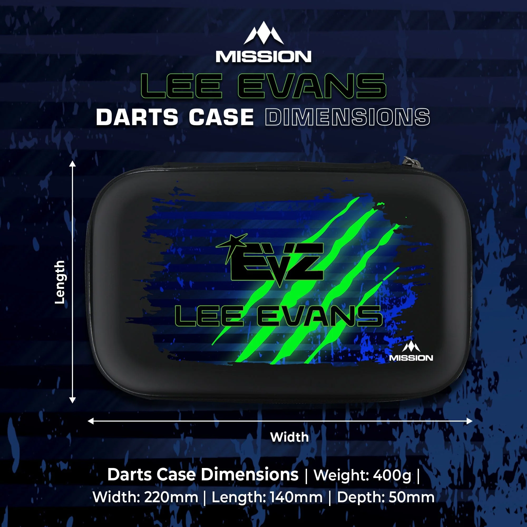 Mission Darts Players- EVA Dart Case - Lee Evans - Image 5