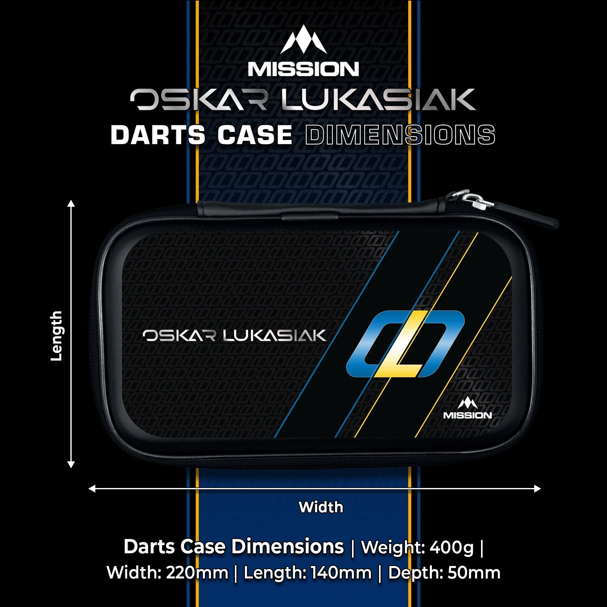 Mission Darts Players- EVA Dart Case - Oskar Lukasiak - Image 5