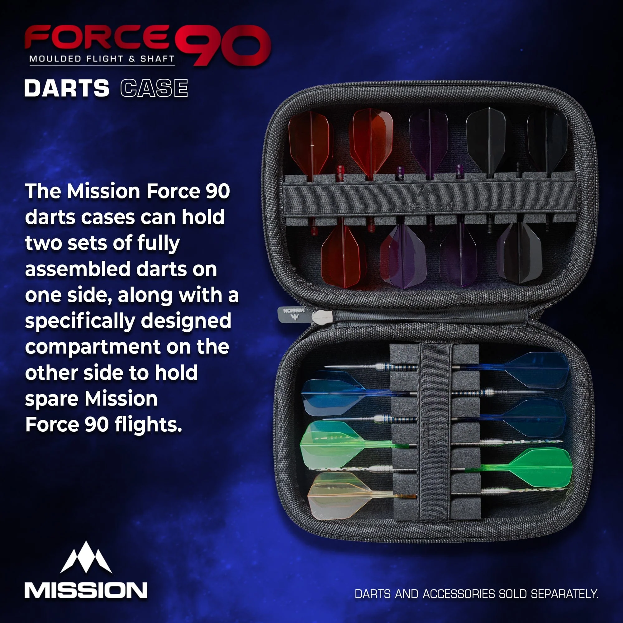 Mission Force 90 Dart Case - EVA Moulded Wallet - Large - Image 2