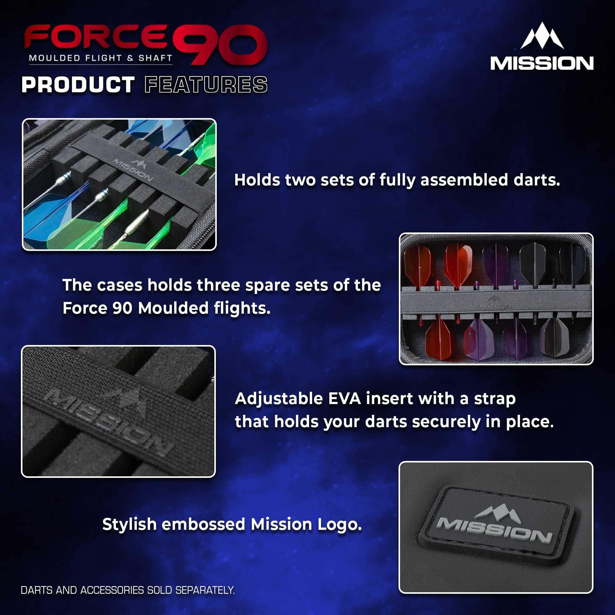 Mission Force 90 Dart Case - EVA Moulded Wallet - Large - Image 4