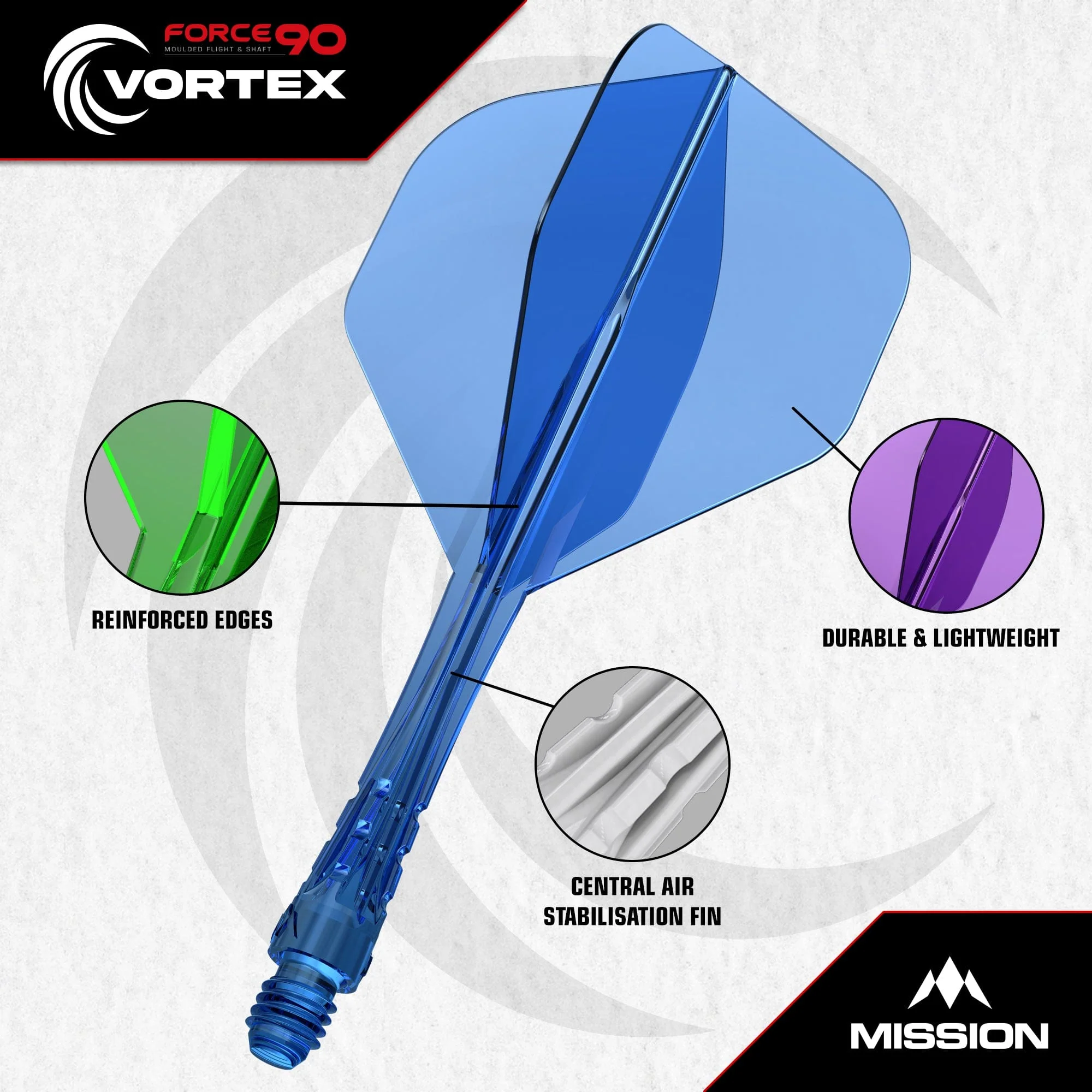 Mission Force 90 Vortex - Moulded Flight & Shaft - Standard No2 - Image 13