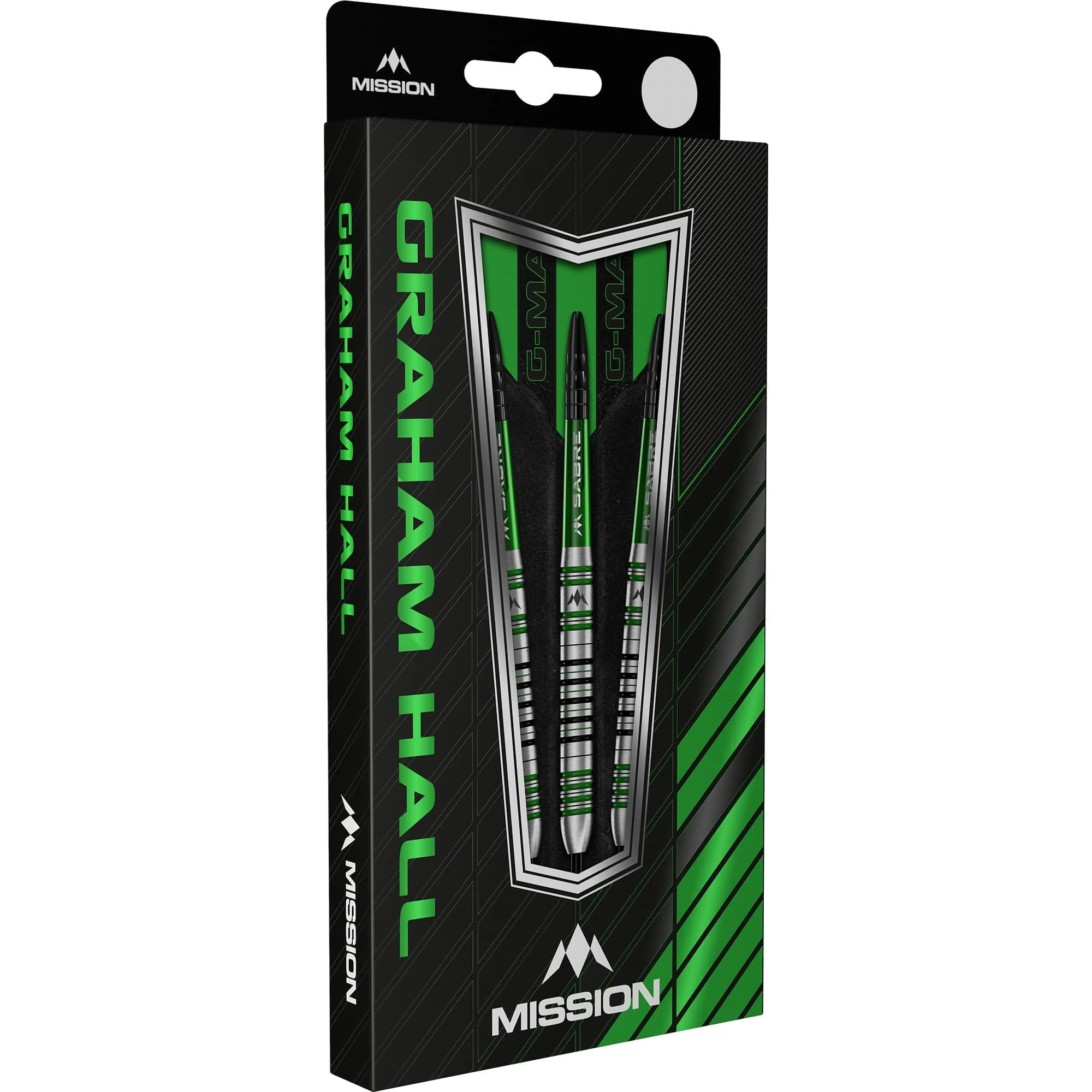 Mission Graham Hall Darts - Steel Tip - 90% - Black & Green - Image 5