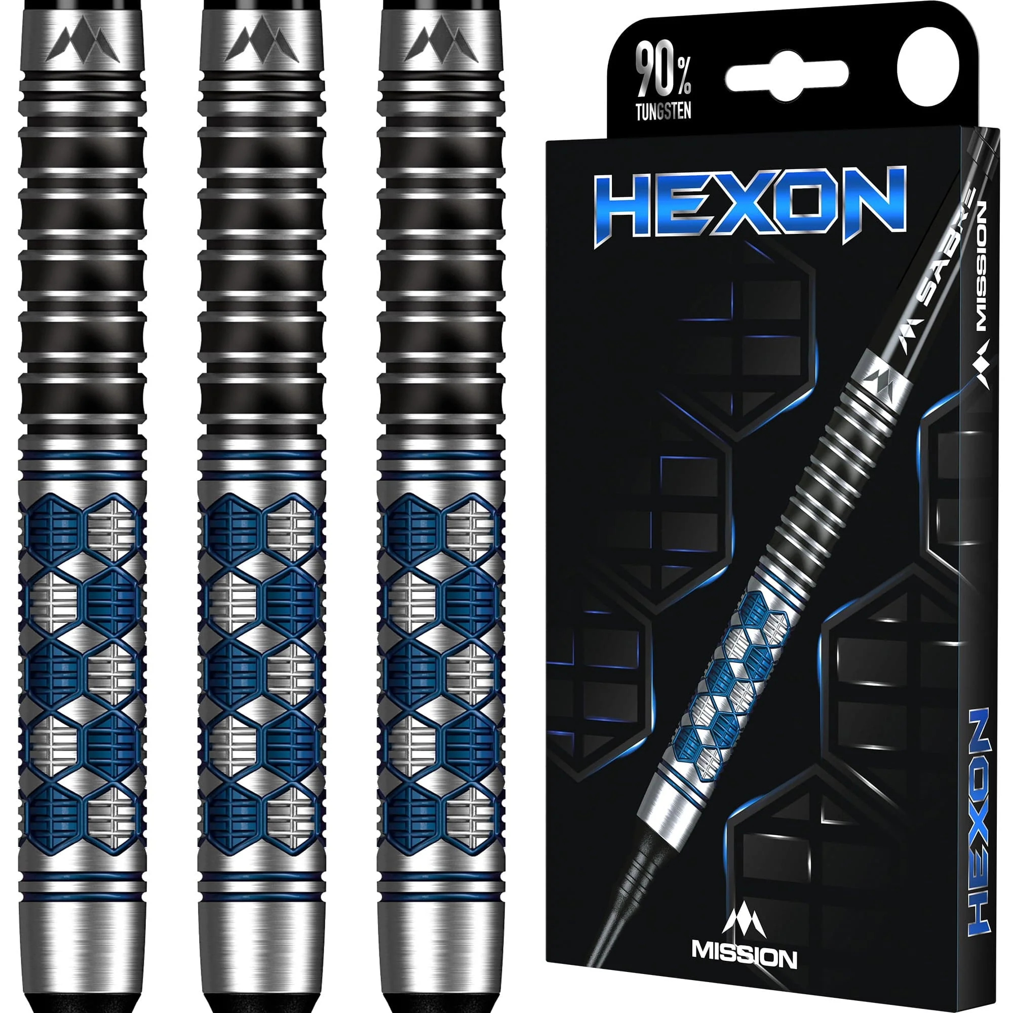 Mission Hexon Darts - Soft Tip - 90% - Blue PVD - Image 3